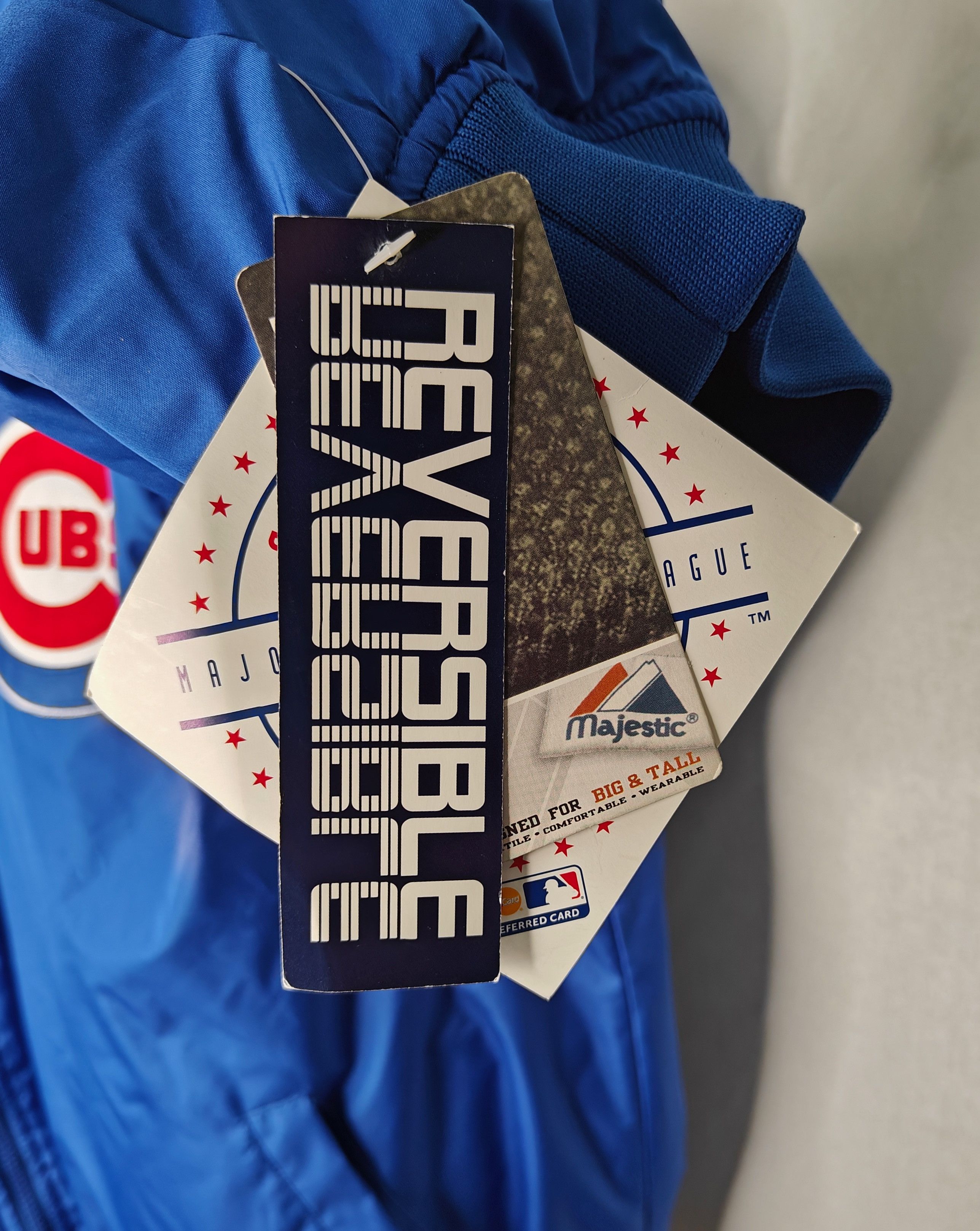 Majestic NWT Majestic Chicago Cubs MLB reversible quilted jacket 3XT Size US XXL / EU 58 / 5 - 8 Thumbnail