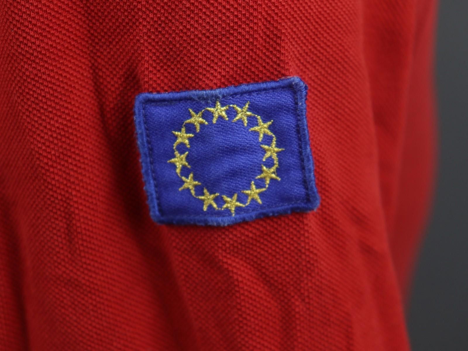 Designer Frecce Tricolori Red Patch Logo Cotton Polo Shirt Size M Size US M / EU 48-50 / 2 - 9 Thumbnail