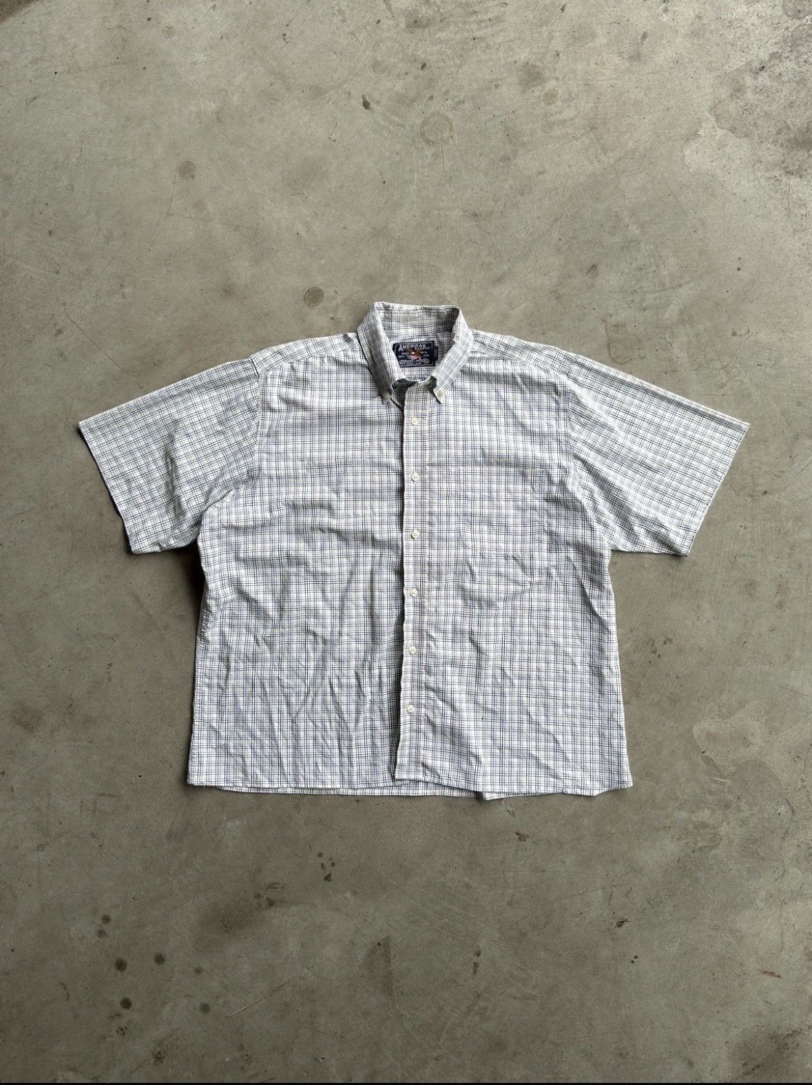 Vintage Vintage Cropped Plaid Button Down Shirt - XL Size US L / EU 52-54 / 3 - 5 Thumbnail