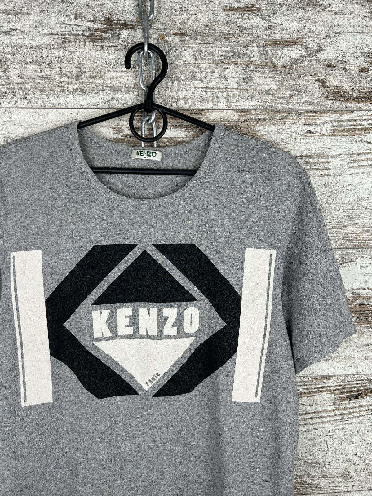 Kenzo Mens Kenzo Paris T Shirt big logo luxury tee Size US M / EU 48-50 / 2 - 2 Thumbnail
