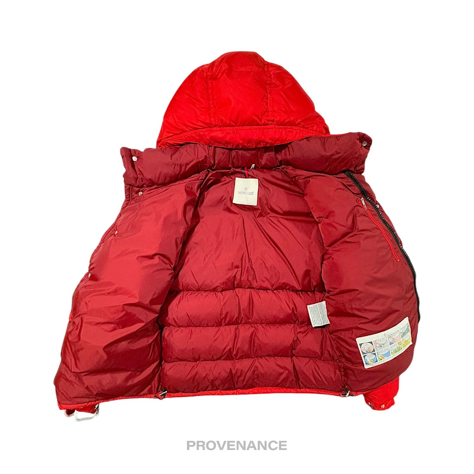 Moncler 🔴 Moncler Brel Down Puffer Bomber Jacket Coat - Red 3 L Size US L / EU 52-54 / 3 - 3 Thumbnail