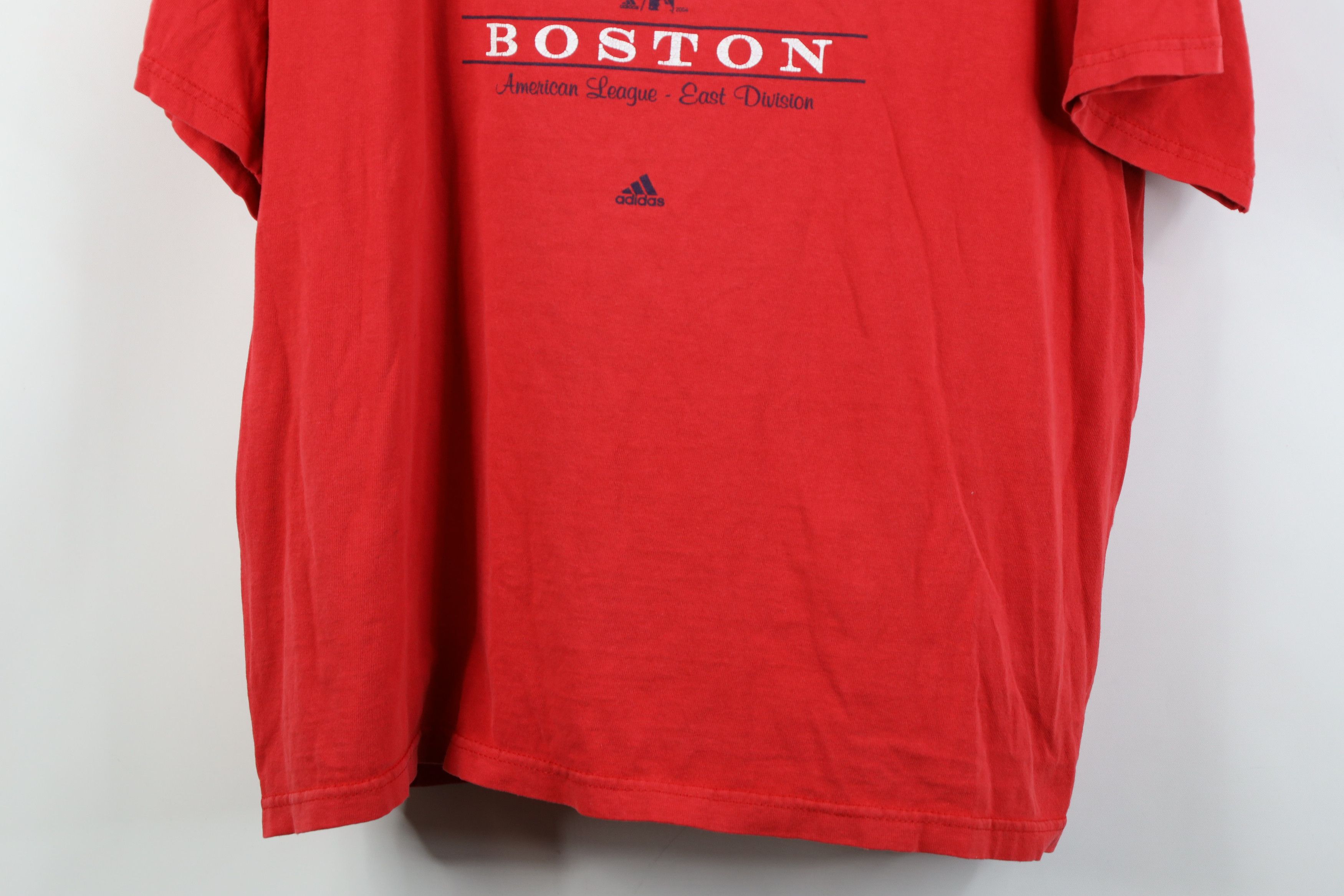 Adidas Vintage Y2K 2004 Adidas Boston Red Sox Baseball T-Shirt Size US XL / EU 56 / 4 - 3 Thumbnail