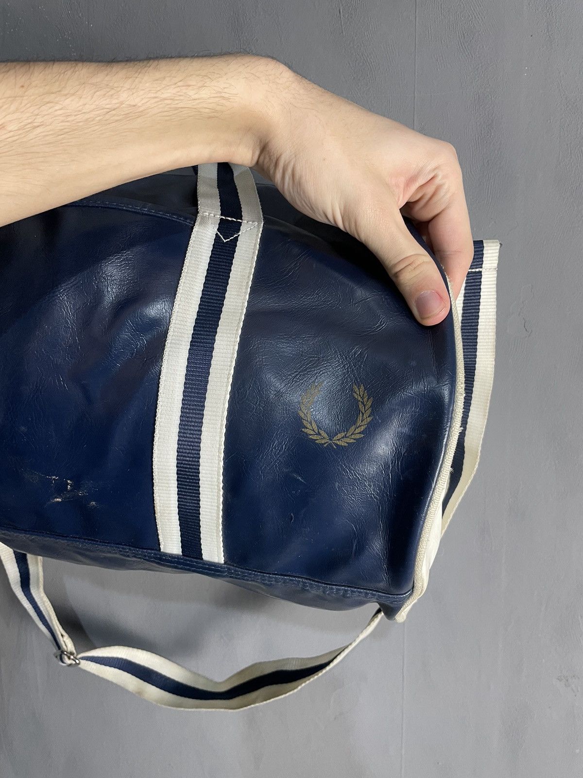 Fred Perry VINTAGE FRED PERRY LEATHER DUFFLE BAG Size ONE SIZE - 2 Thumbnail