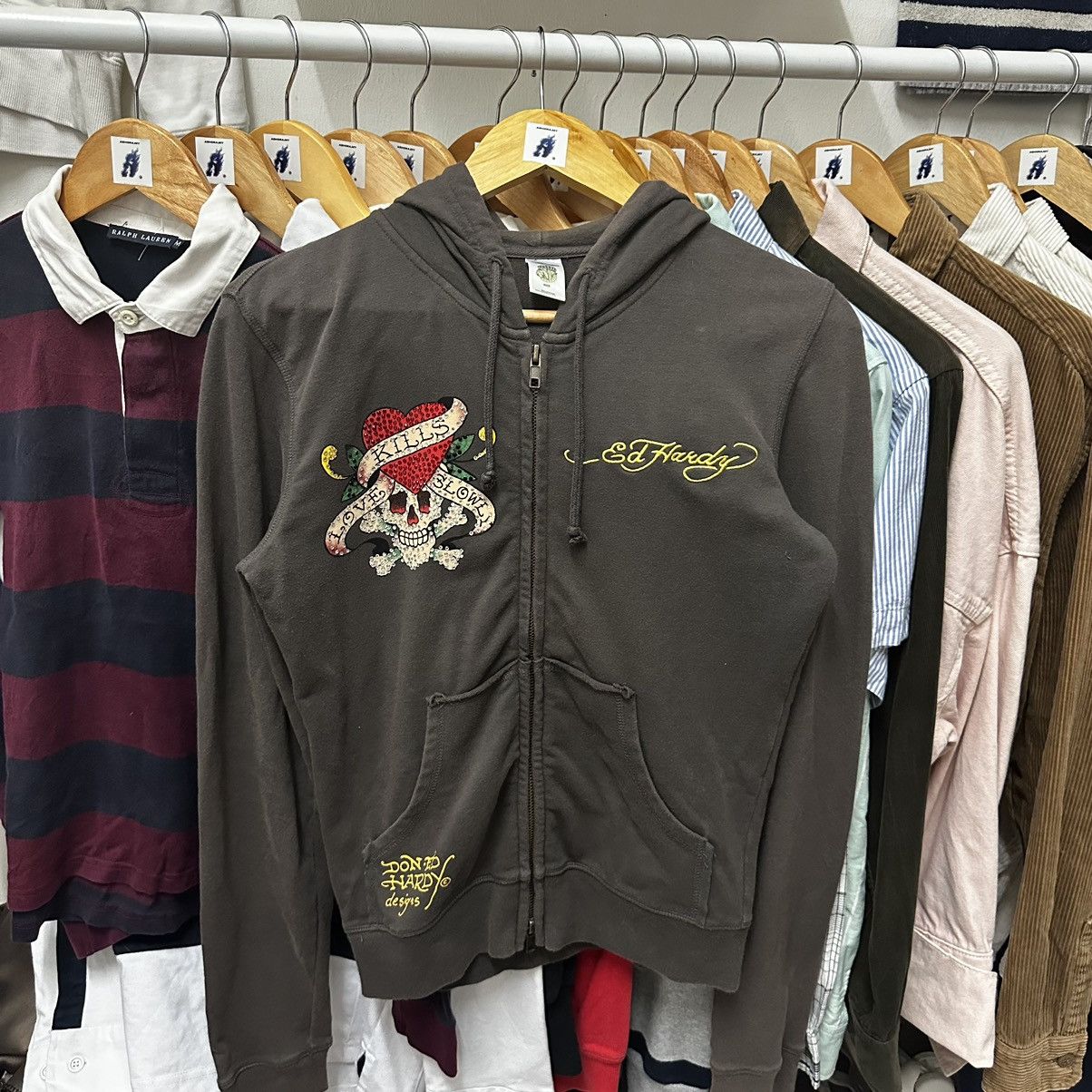 Ed Hardy Ed Hardy Zip Up Hoodie Size S / US 4 / IT 40 - 2 Thumbnail