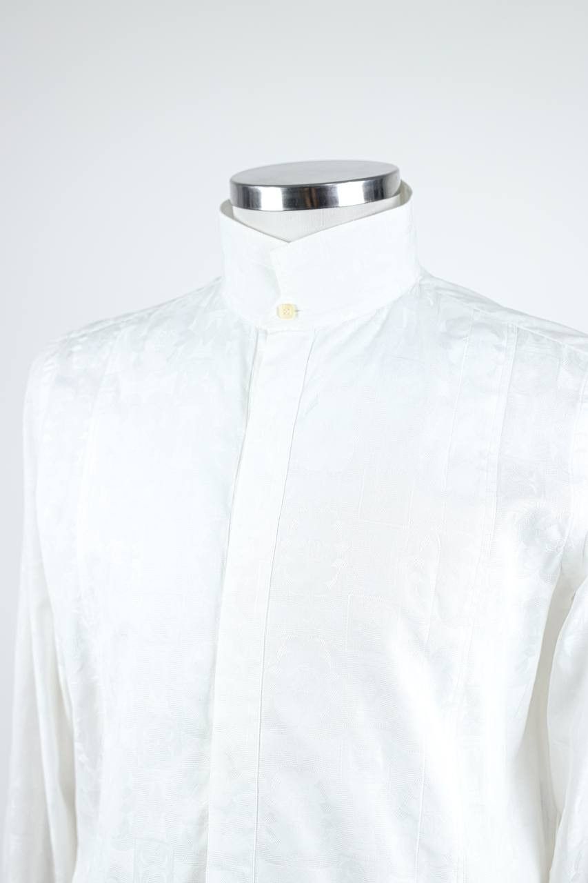 Roberto Cavalli ROBERTO CAVALLI Jacquard pattern cotton shirt Size US XL / EU 56 / 4 - 6 Thumbnail