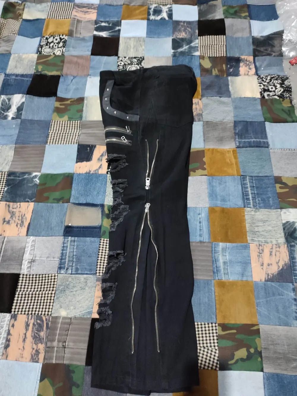 Japanese Brand Sex Pot Revenge Distressed Punk Zipper Pants Size US 29 - 11 Thumbnail