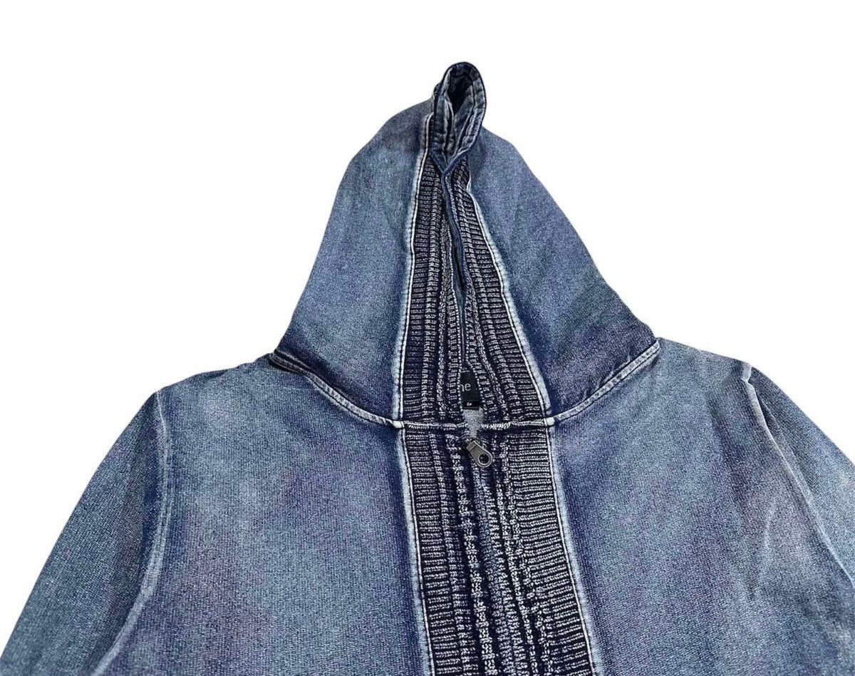 In The Attic 🔥Sick Y2K In The Attic Zip Up Hoodie Cable Knit Indigo Size US M / EU 48-50 / 2 - 7 Thumbnail