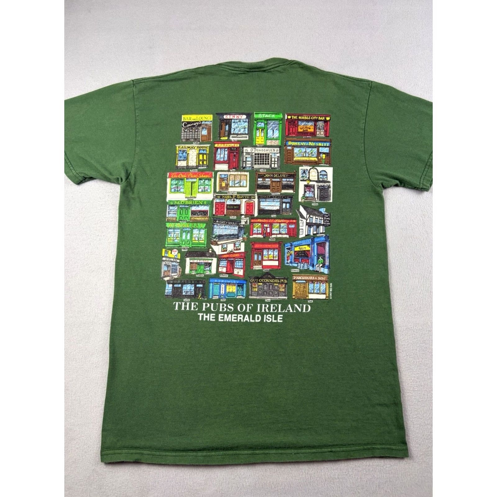 Delta VINTAGE Delta Beer Shirt Adult Medium Green Short Sleeve Crew Neck Cotton T-Shirt Men Size US M / EU 48-50 / 2 - 5 Thumbnail