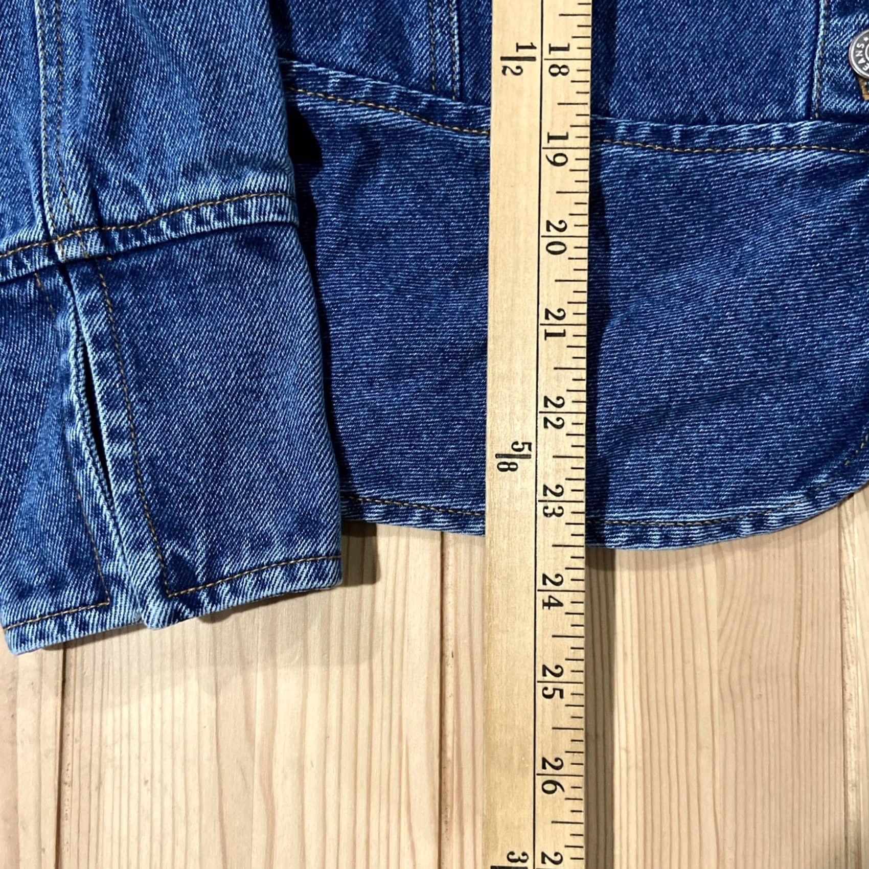 Bill Blass VINTAGE Bill Blass Denim Jean Jacket Shirt Jacket S Blue 1990s Grunge Mens Womens Boys Girls Size 28" / US 6 / IT 42 - 4 Thumbnail