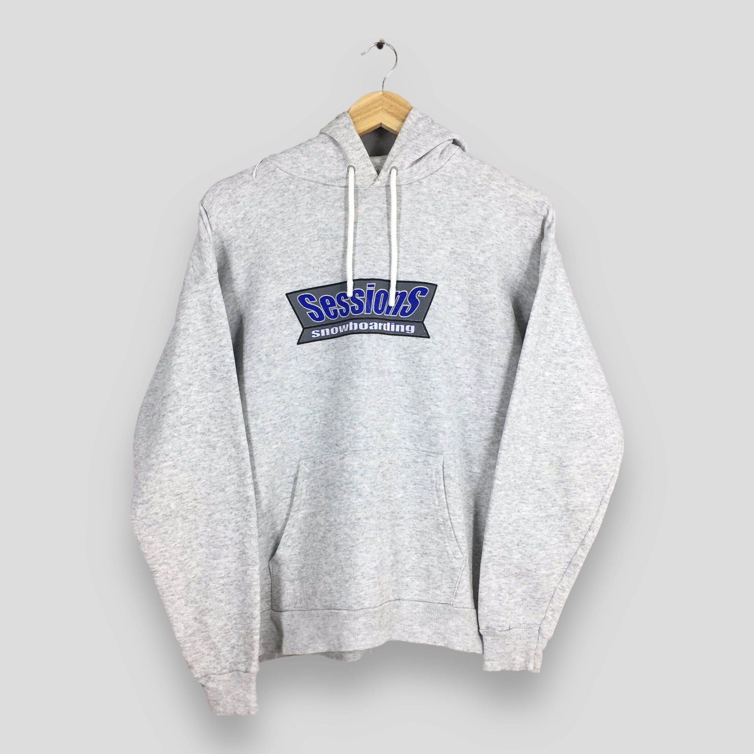 Sessions Vintage 90s Session Snowboard Logo Hoodie Sweatshirt Large Size US L / EU 52-54 / 3 - 1 Thumbnail