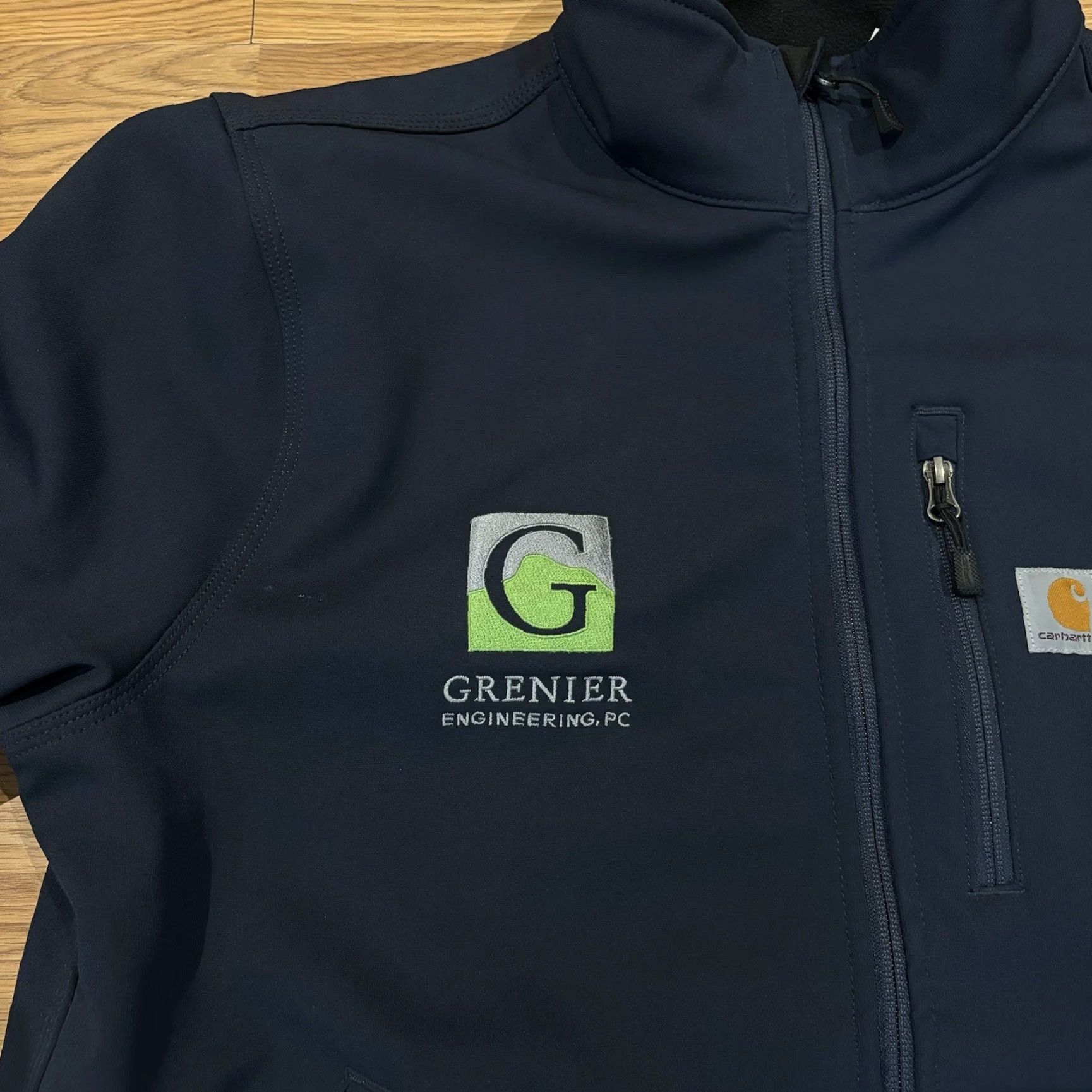 Carhartt Carhartt Jacket Crowley Rain Defender Soft Shell Blue Fleece Lined Men’s Size L - Regular Outerwear, Blue, Men Size US L / EU 52-54 / 3 - 3 Thumbnail