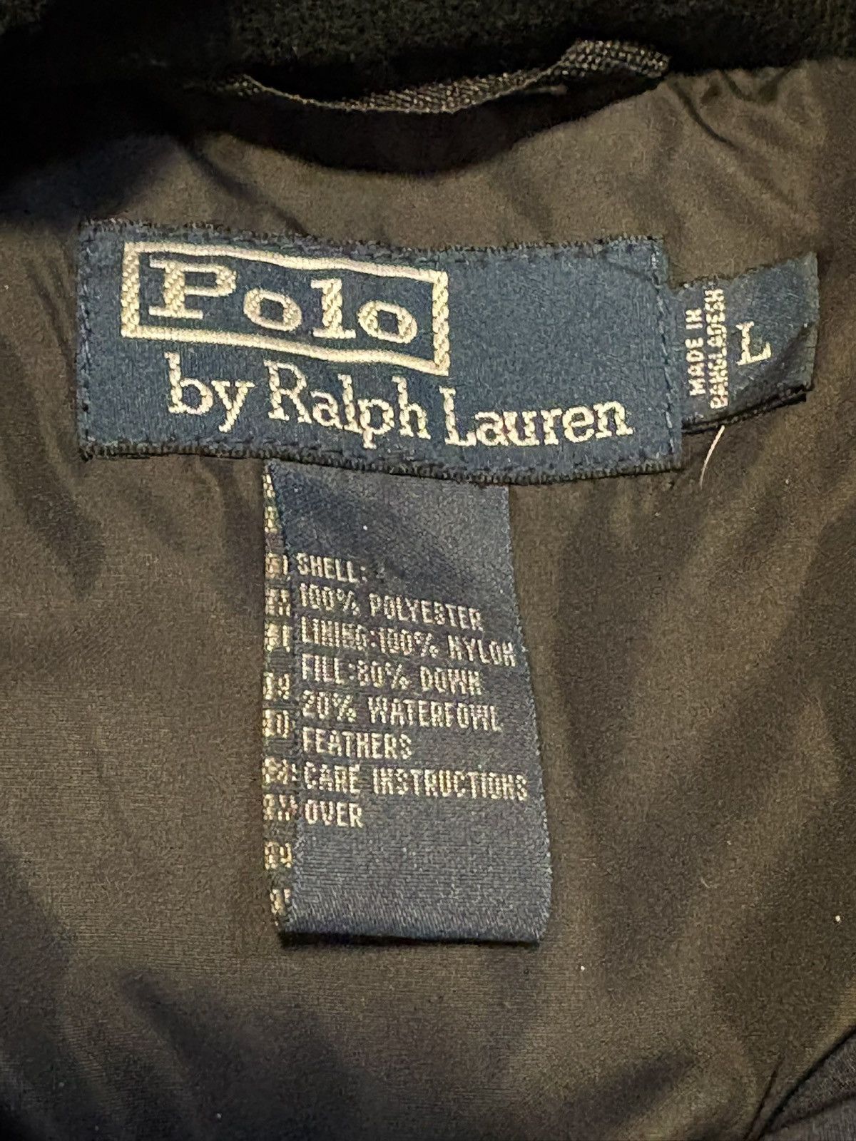 Polo Ralph Lauren 🔥Vintage POLO RALPH LAUREN Navy Blue Down Winter Puffer Coat Size US L / EU 52-54 / 3 - 2 Thumbnail