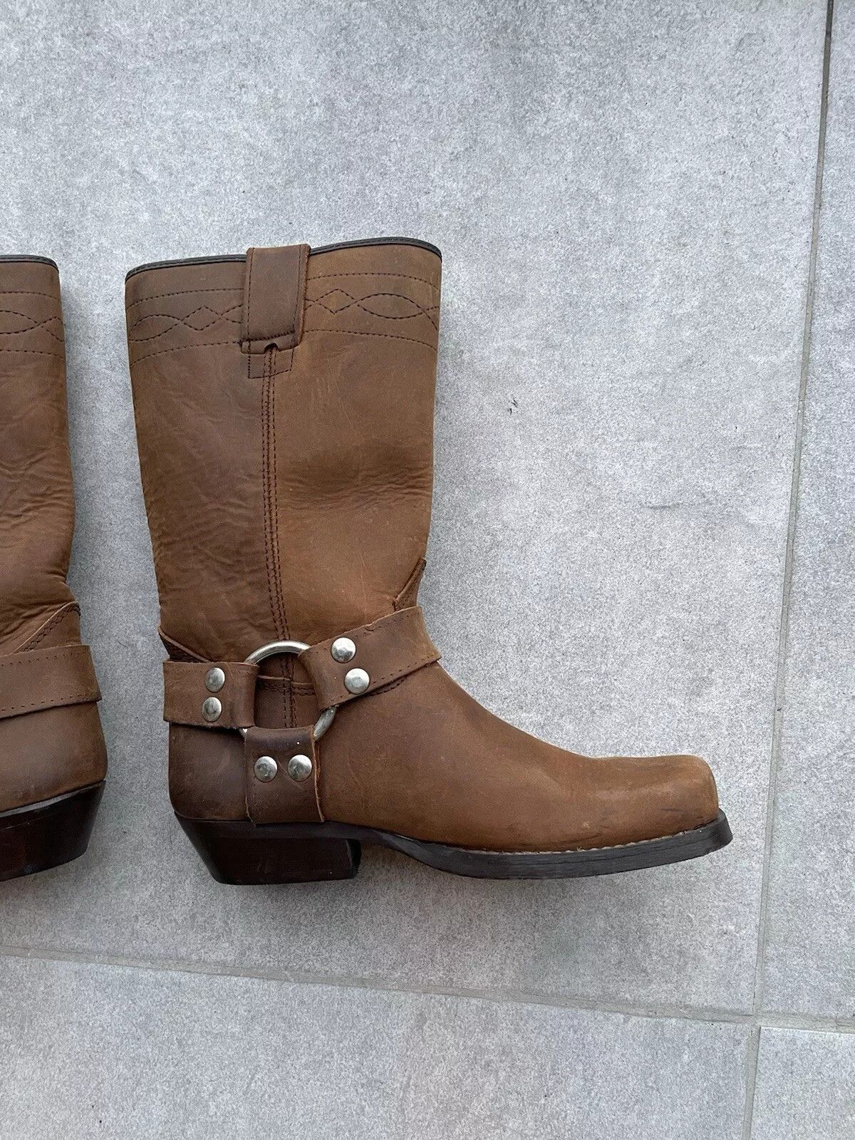 Vintage Bill Montana Womens Cowboy Western Boots Shoes Brown Learher Size US 6 / IT 36 - 9 Thumbnail