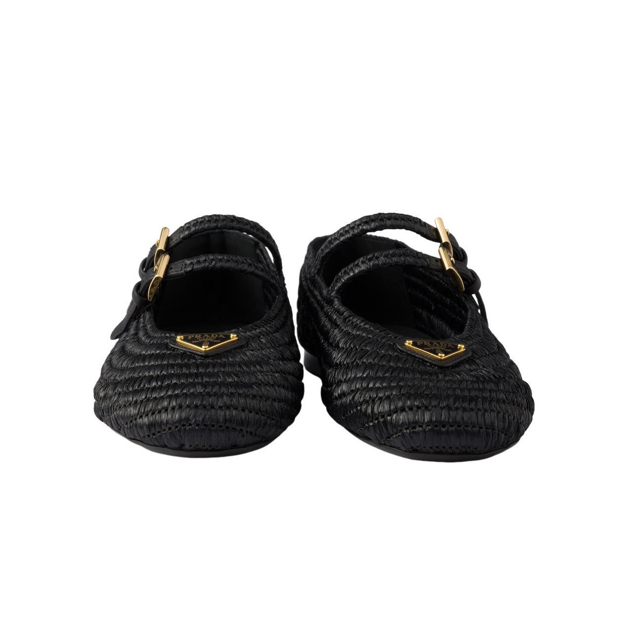 PRADA $1290 Black Crochet Ballerinas New & Authentic (Women'