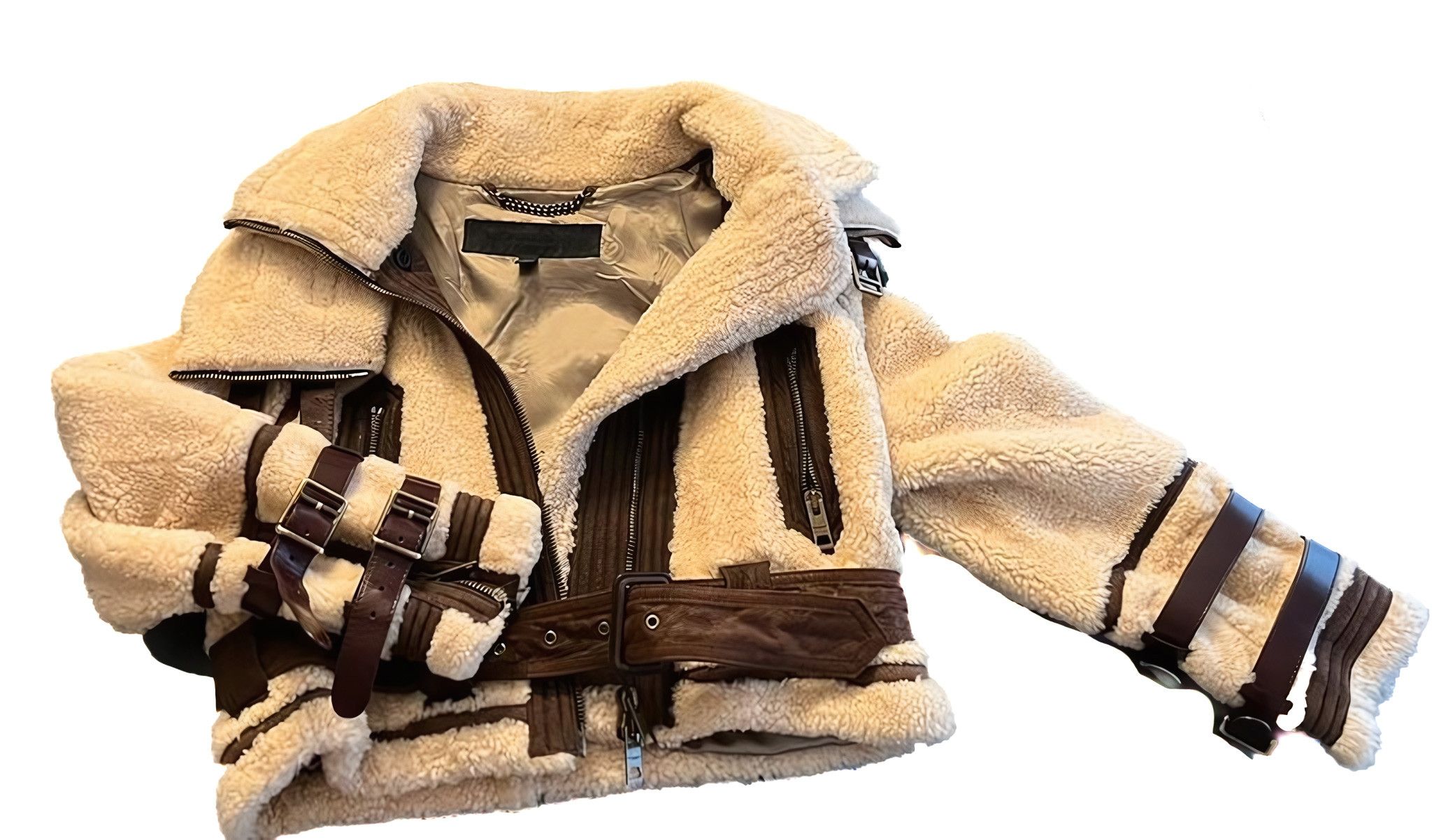 Burberry Prorsum A/W 2010 RUNWAY SHEARLING JACKET Size S / US 4 / IT 40 - 3 Thumbnail