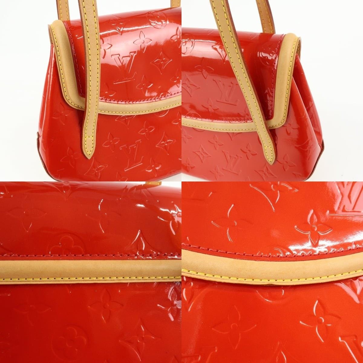 Louis Vuitton Louis Vuitton Monogram Vernis Biscayne Bay PM Red Size ONE SIZE - 6 Thumbnail