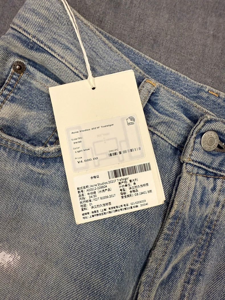Acne Studios Acne Studios Blue splashed ink jeans Size 24" / US 00 / IT 34 - 4 Thumbnail