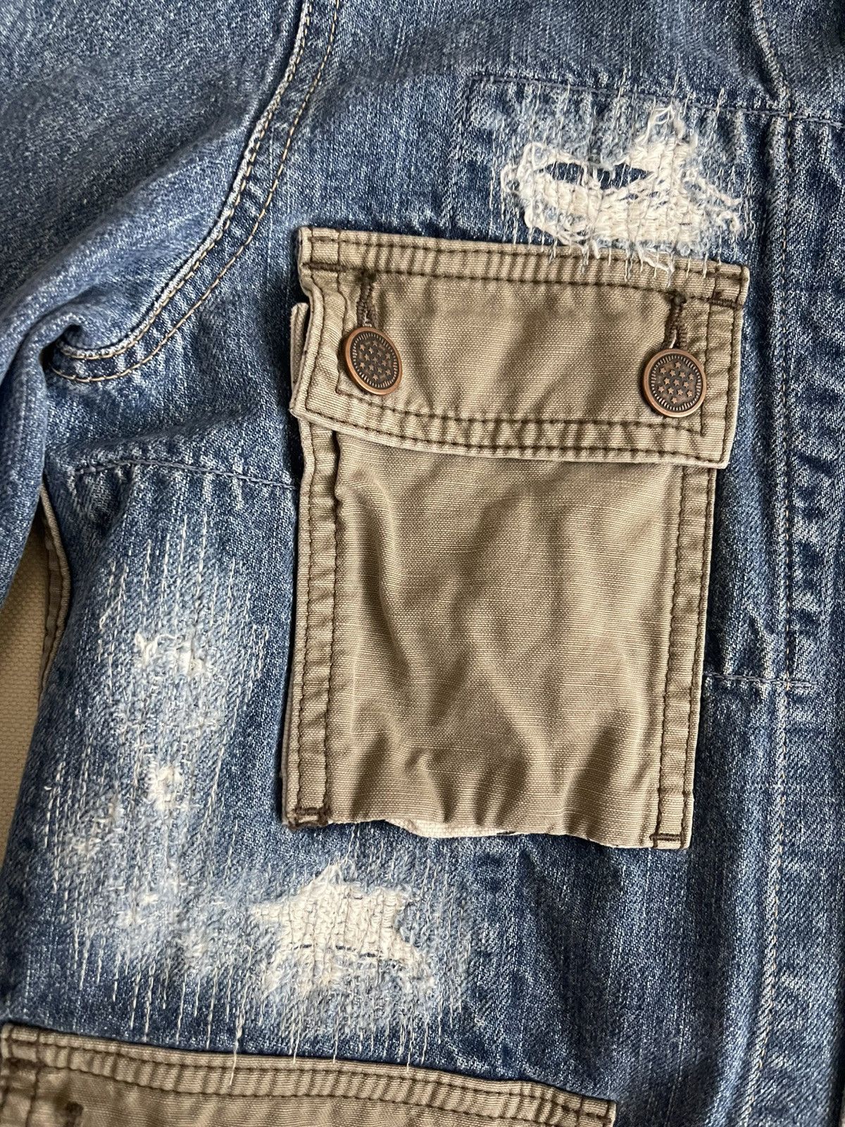 Hysteric Glamour Hysteric Glamour Khaki/Denim Jacket Size US M / EU 48-50 / 2 - 4 Thumbnail