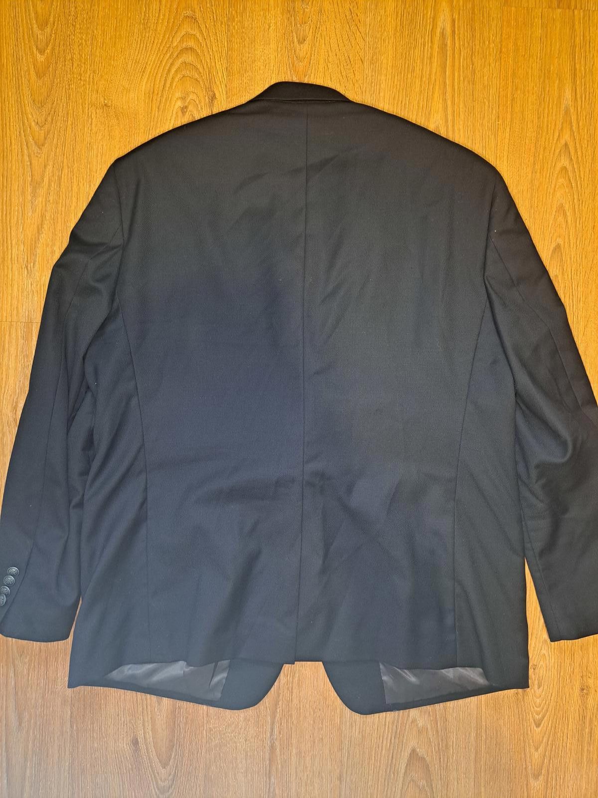 Hart Schaffner Marx Hart Schaffner Marx Blazer Mens 48R Gray Wool Silver Buttons Size 48R - 12 Thumbnail