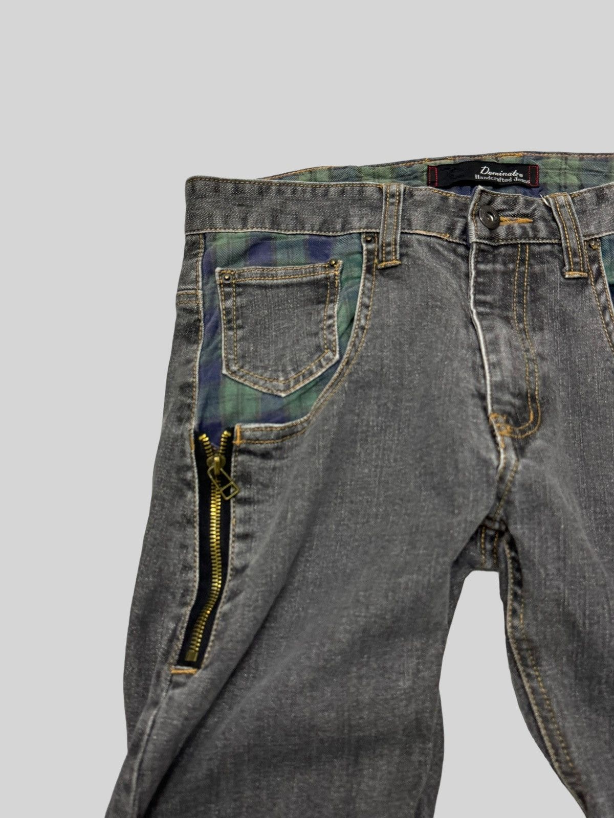 If Six Was Nine × Japanese Brand DOMINATE HANDCRAFTED ZIPPER J-CURVE JEANS Size US 29 - 8 Thumbnail