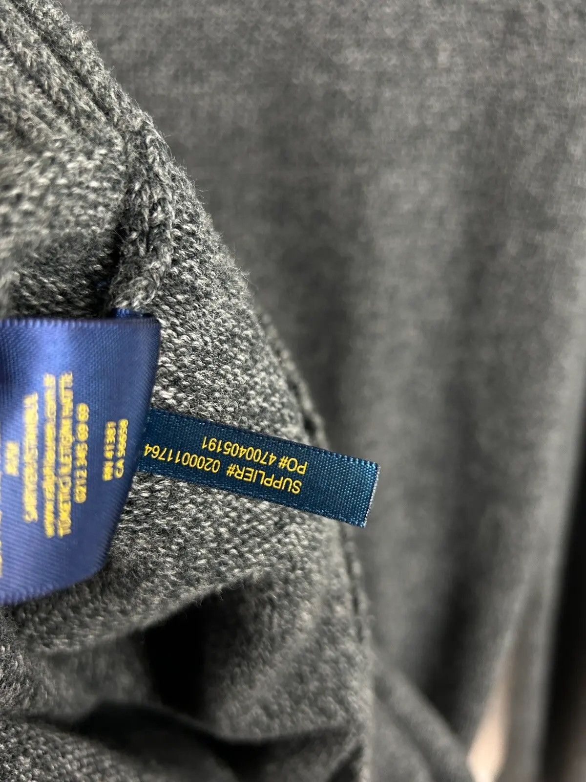 Polo Ralph Lauren Polo By Ralph Lauren Dark Grey Knitwear Heavy Sweater Size US L / EU 52-54 / 3 - 8 Thumbnail