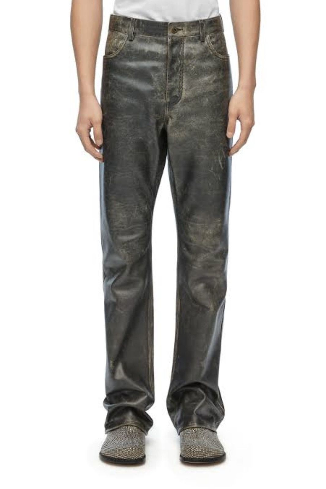Loewe Loewe Calfskin Nappa Leather Pants Size US 30 / EU 46 - 1 Thumbnail