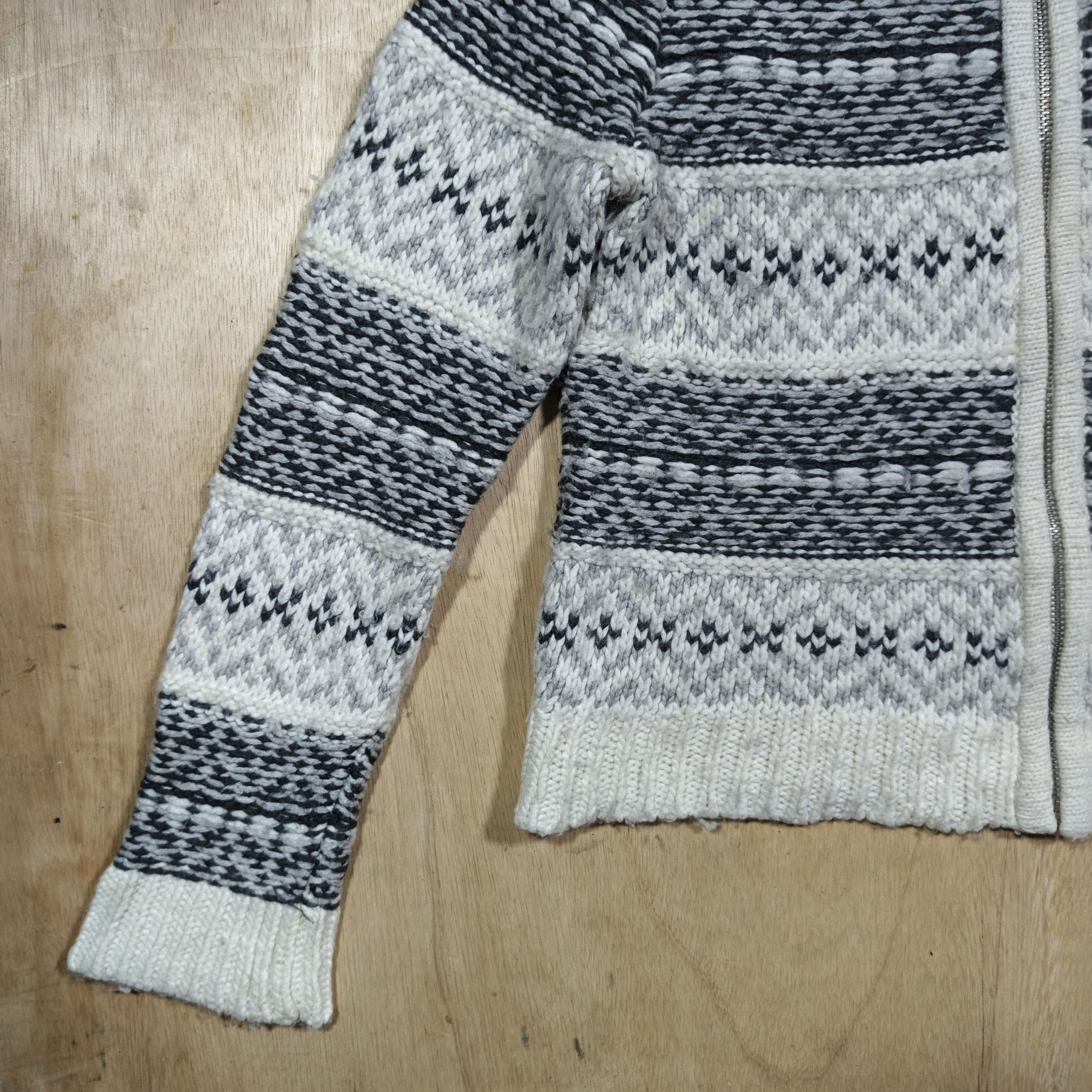 Gap Fair isle sweater bomber jacket Size L / US 10 / IT 46 - 3 Thumbnail