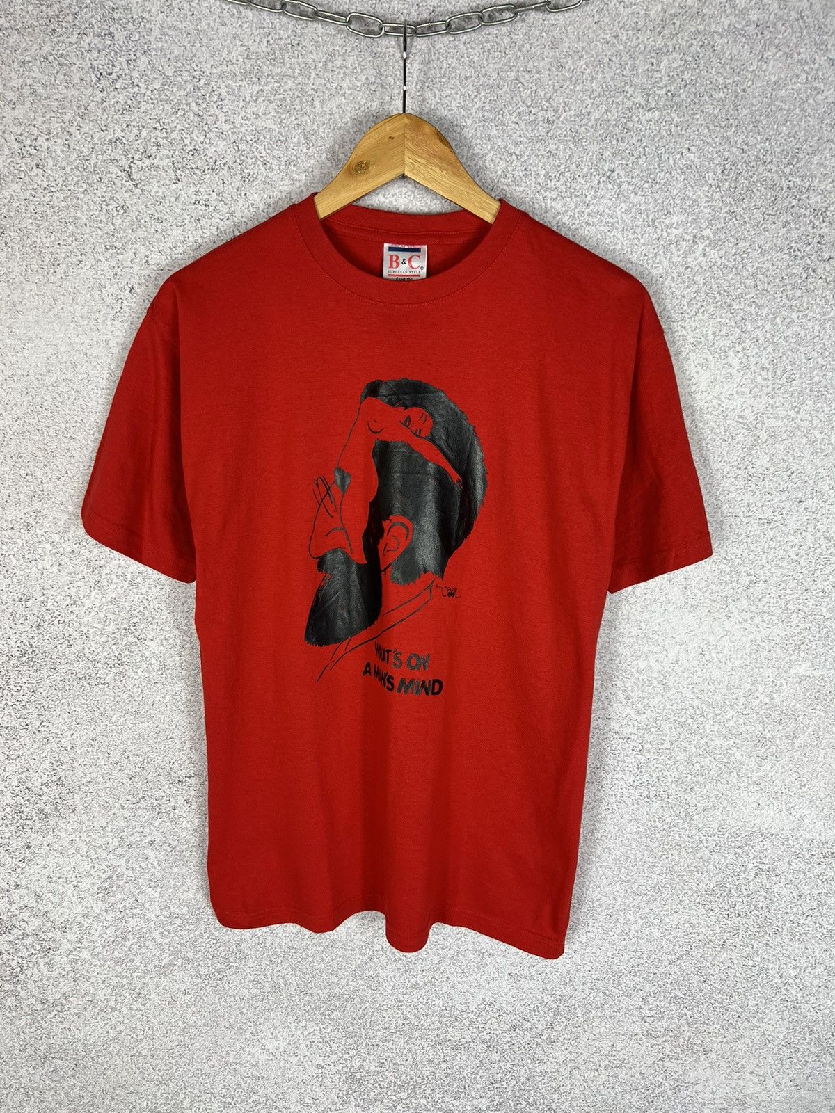 Vintage Vintage Sigmund Freud WHAT'S OH A MAN'S MIND Tee Size US S / EU 44-46 / 1 - 1 Thumbnail