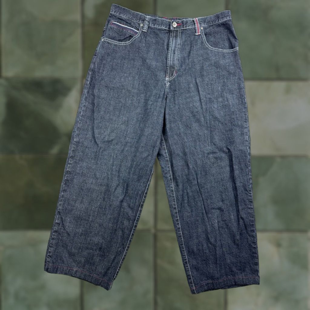 Route 66 VINTAGE Route 66 Jeans Black Wide Leg Adult 35x27 High Rise Relaxed Fit Y2K Grunge Mens Size US 35 - 1 Thumbnail