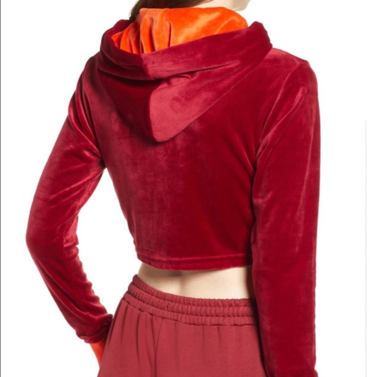 Fila FILA Antonella Crop Velour Hoodie Size S / US 4 / IT 40 - 2 Thumbnail