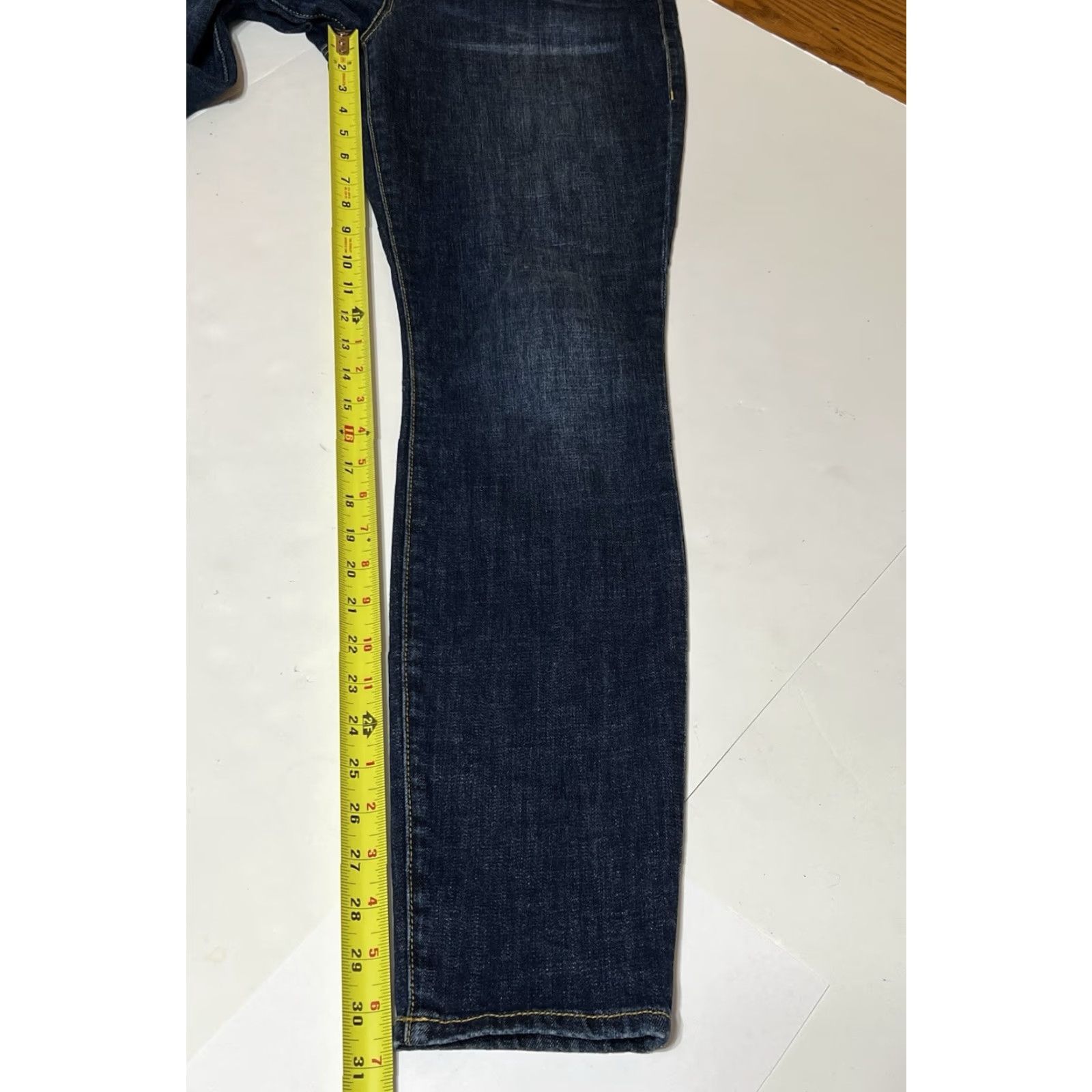 Vintage Cabi Jeans Womens 8 Skinny Denim Button Fly Stretch Blue Size 30" / US 8 / IT 44 - 6 Thumbnail