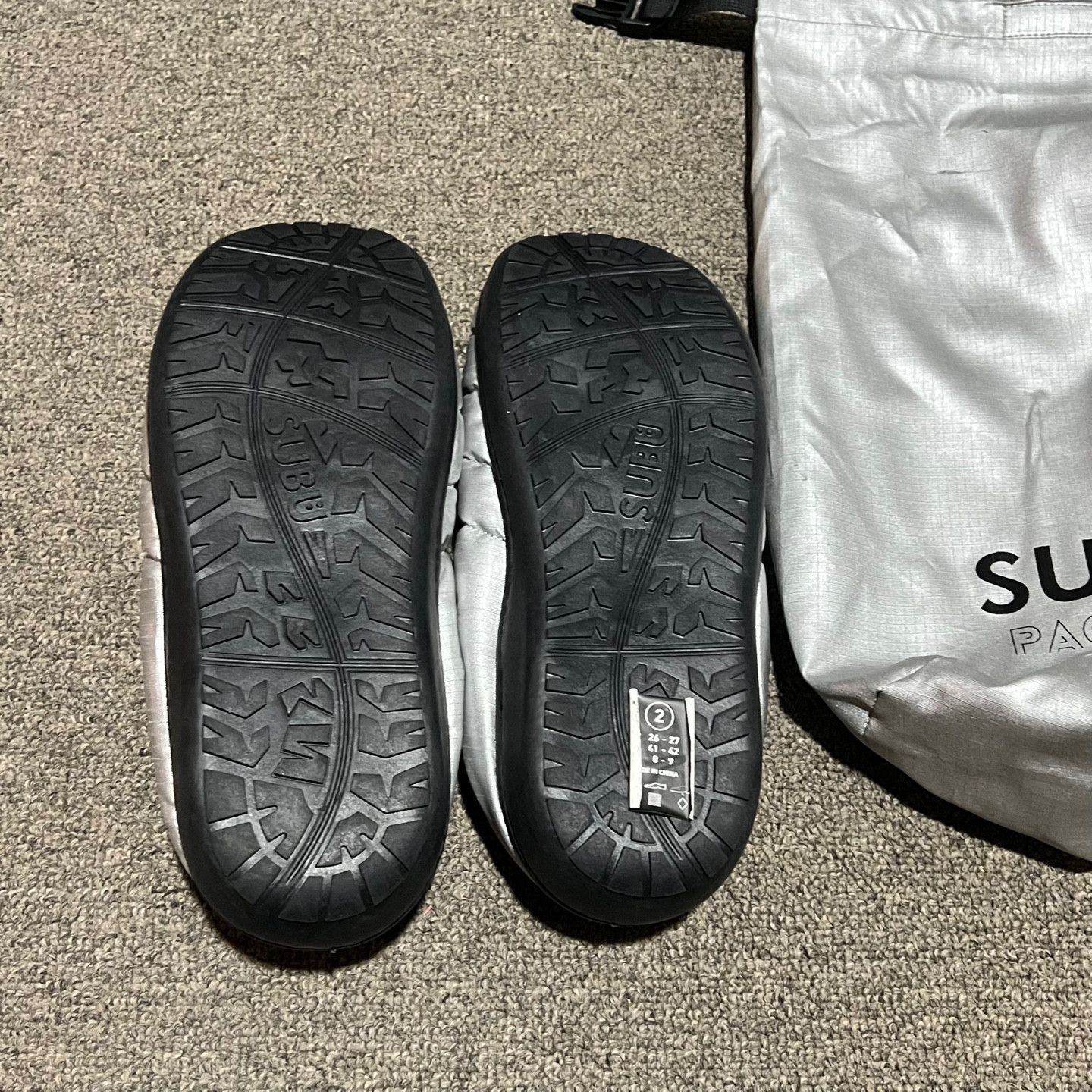 SUBU Subu Packable F-Line Foil Silver Size US 9 / EU 42 - 2 Thumbnail