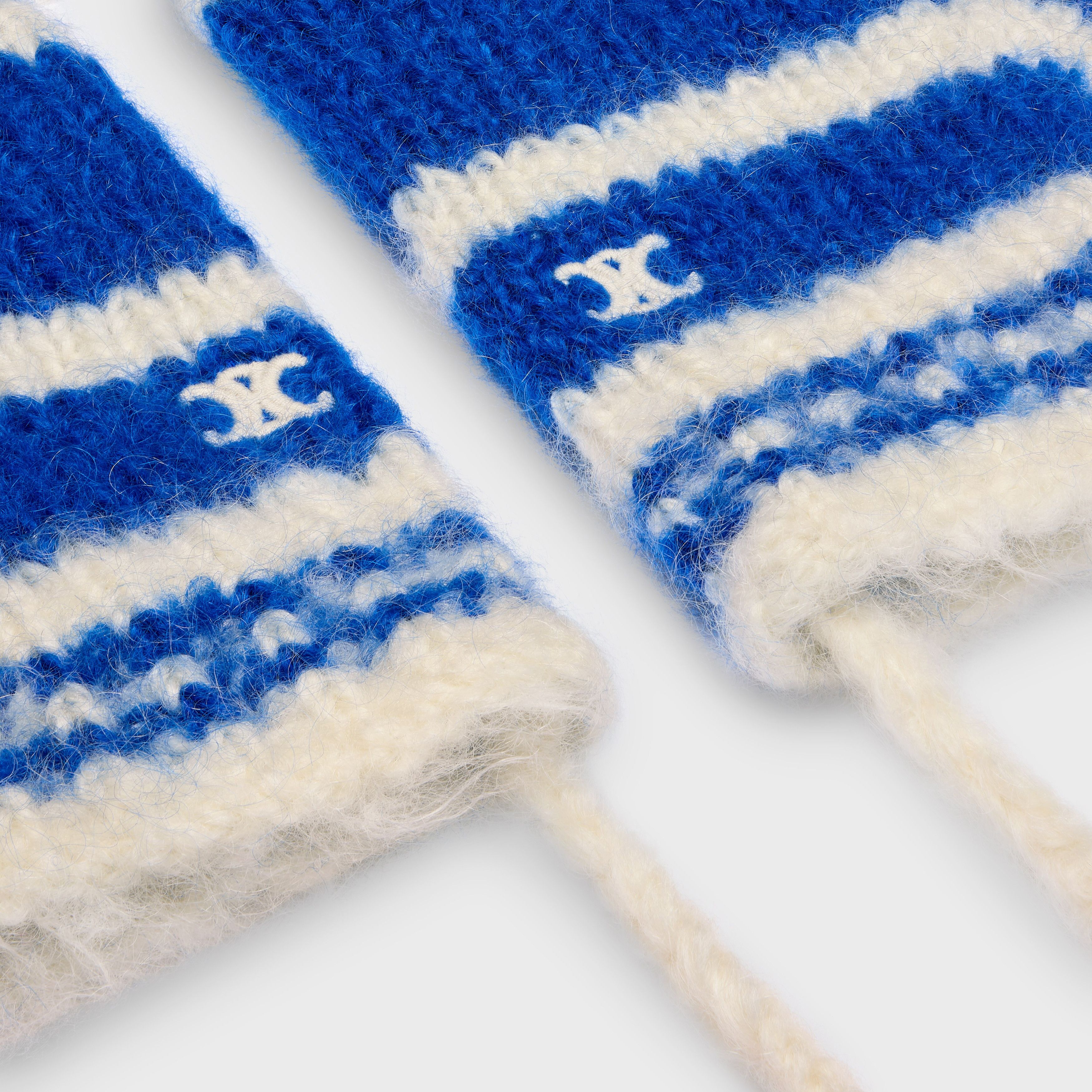 Celine o1bcso1str0925 2ADOT905Z Size: OS / Striped Mittens Size ONE SIZE - 3 Thumbnail