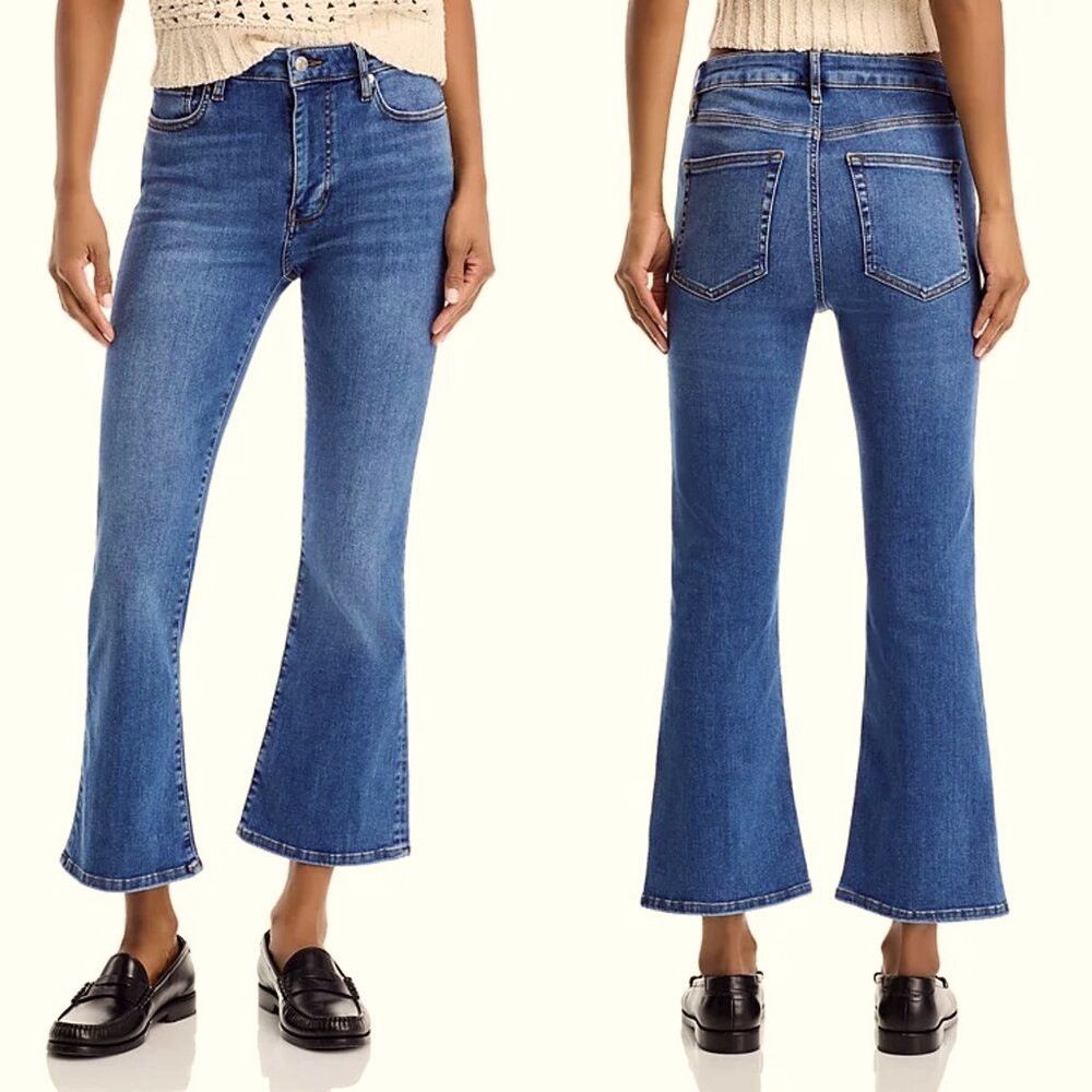 Frame FRAME Le Crop Mini High Rise Bootcut Jeans in Mermaid Size Size 28" / US 6 / IT 42 - 1 Thumbnail