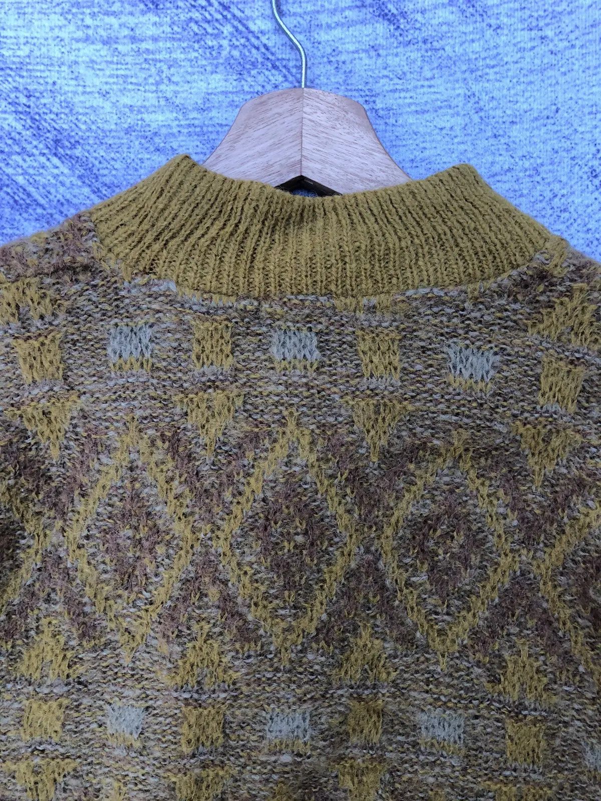 Aran Isles Knitwear Vintage British Piper Shaggy Knit Polo Fleece Size US M / EU 48-50 / 2 - 14 Thumbnail