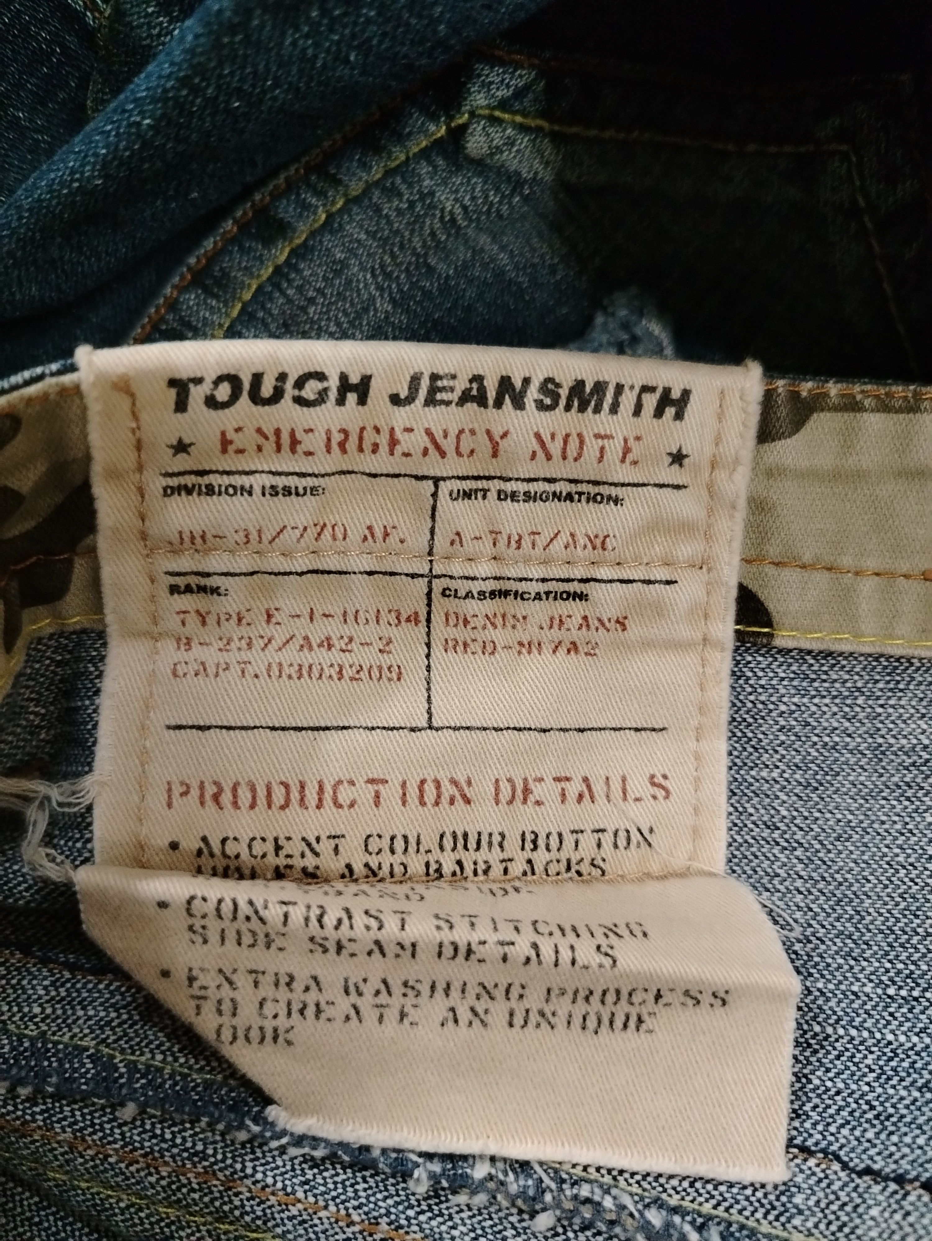 Designer × Mostly Heard Rarely Seen × Vintage Tough jeans smith vintage y2k Size US 34 / EU 50 - 6 Thumbnail