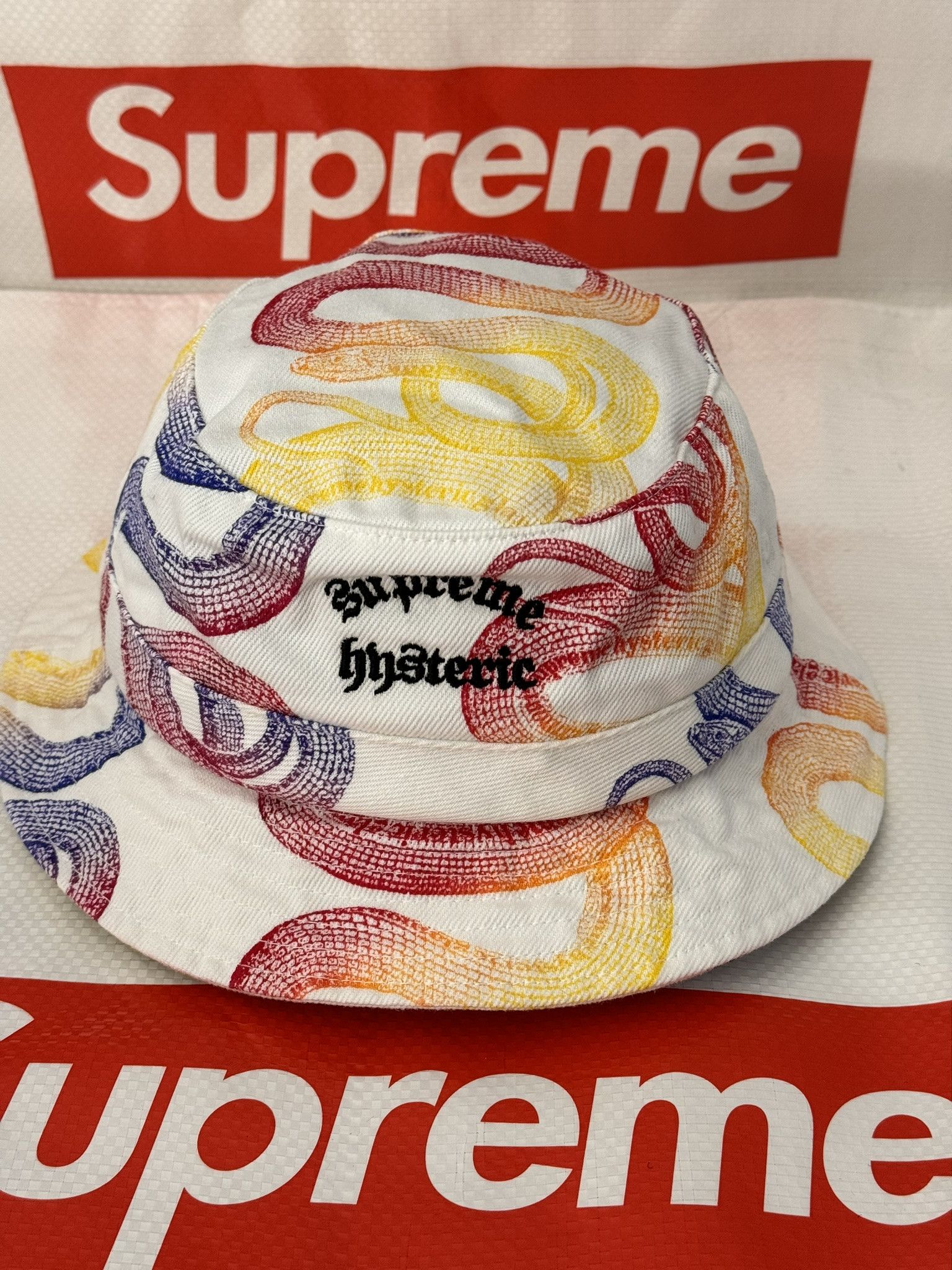 Supreme Supreme HYSTERIC GLAMOUR Snake Denim Crusher White M/L