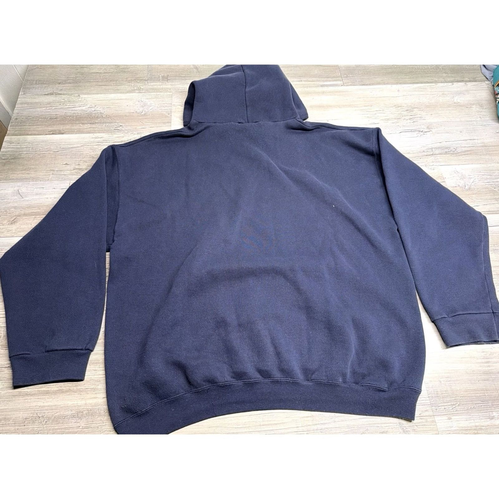Vintage Vintage Discus Athletic Hoodie Mens 2XL Navy Blue 90s Made In USA Discus Athletic by Tultex Hoodie Mens 2XL Navy Blue 90s USA Classic Size US XXL / EU 58 / 5 - 2 Thumbnail