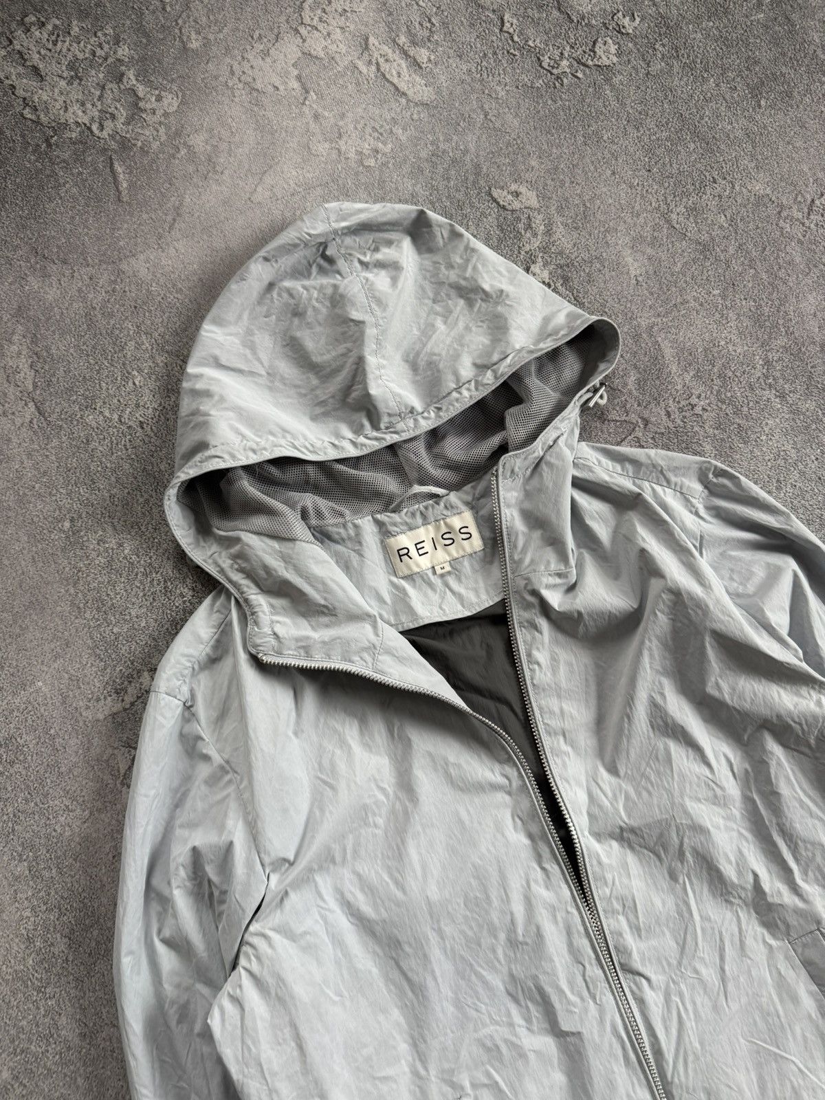 Designer × Reiss Reiss M nylon zip hooded jacket light longsleeve windbreaker Size US M / EU 48-50 / 2 - 2 Thumbnail