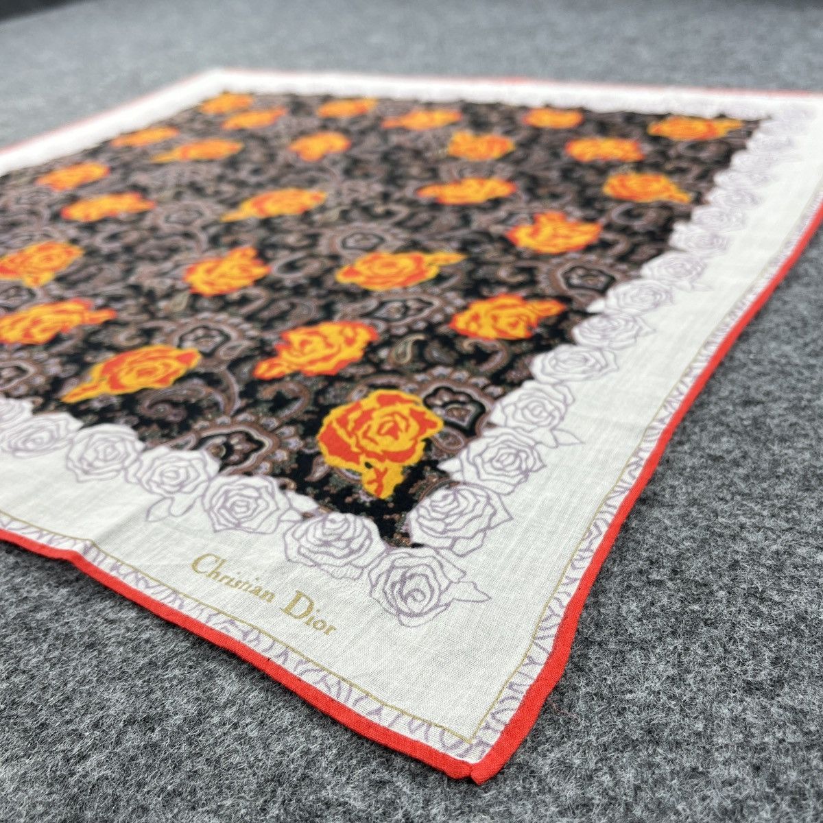 Vintage Christian Dior Handkerchief / Bandana / Neckerchief B984 Size ONE SIZE - 4 Thumbnail