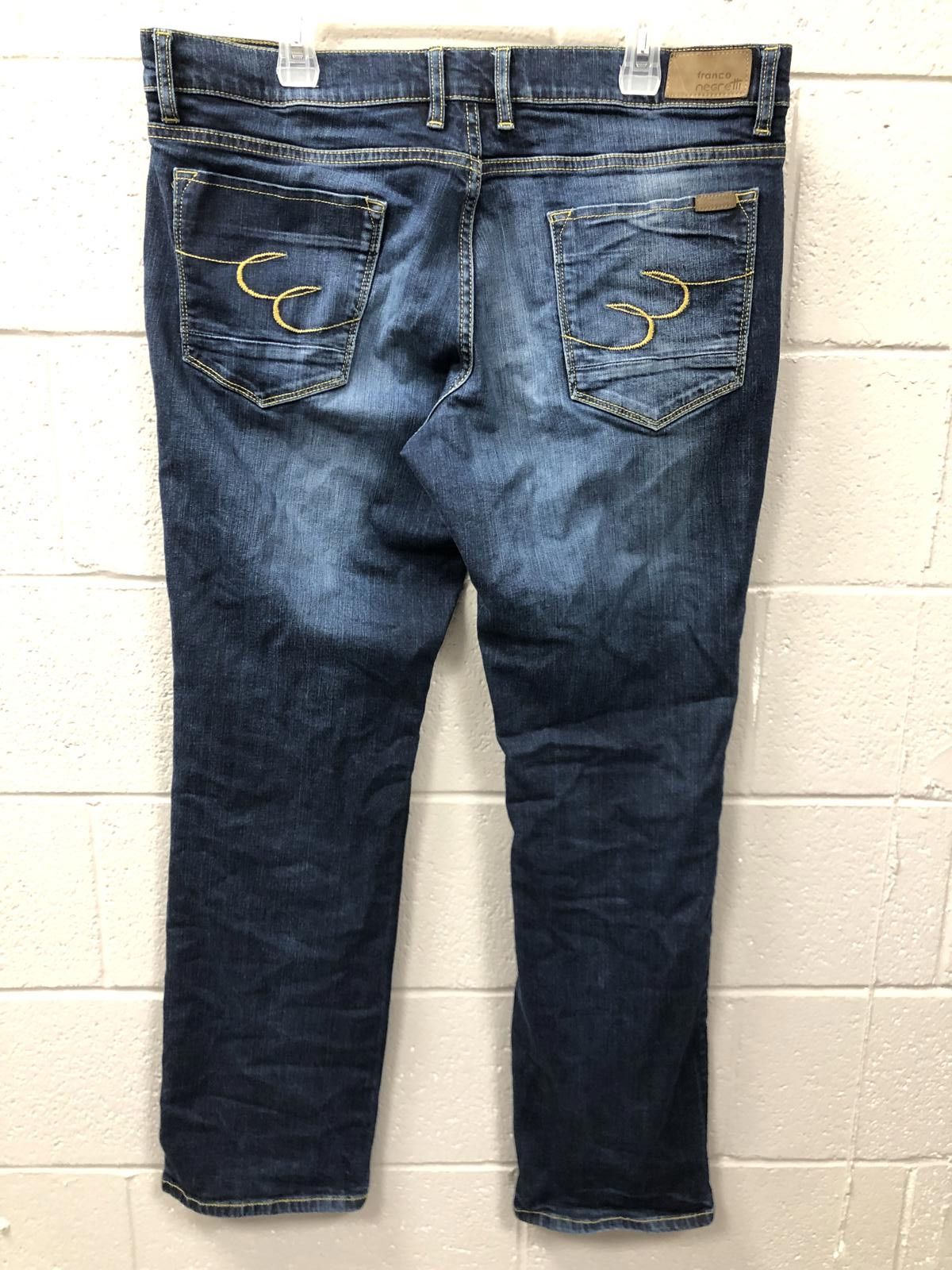 Designer Franco Negretti Men's Dark Wash Jeans Size US 38 / EU 54 - 4 Thumbnail