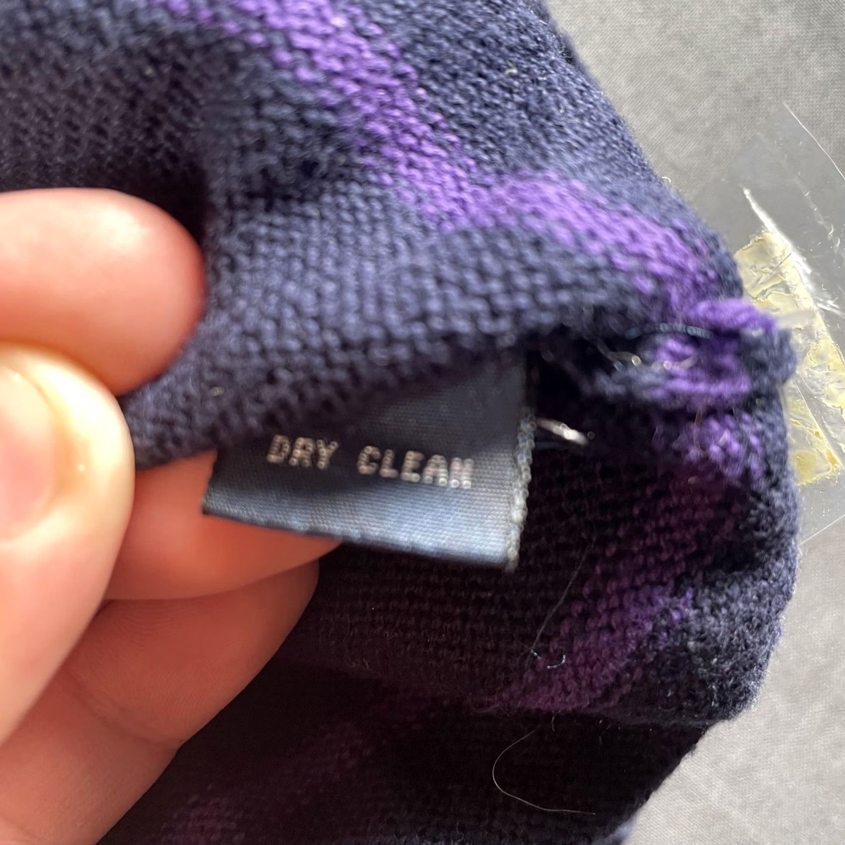 Polo Ralph Lauren VINTAGE Polo Ralph Lauren Sweater Mens Large Navy Purple Striped Bel Air Golf Club 90s Pullover Knit Cotton/Collared Mens Size US L / EU 52-54 / 3 - 6 Thumbnail