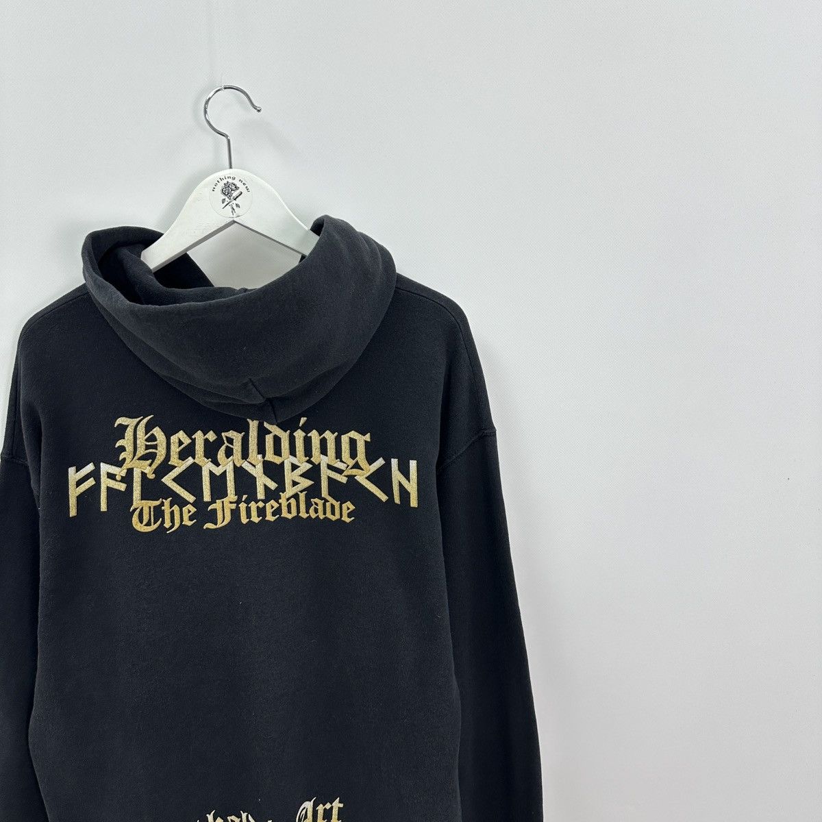 Band Tees Vintage 00s Falkenbach Heralding The Fireblade rock hoodie Size US XL / EU 56 / 4 - 4 Thumbnail
