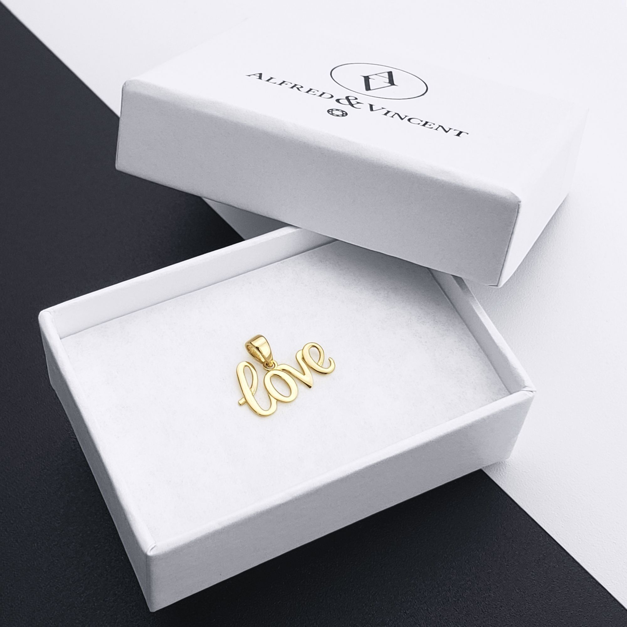 Other Cursive Love Script Polished Real 14k Yellow Gold Pendant Size ONE SIZE - 2 Thumbnail