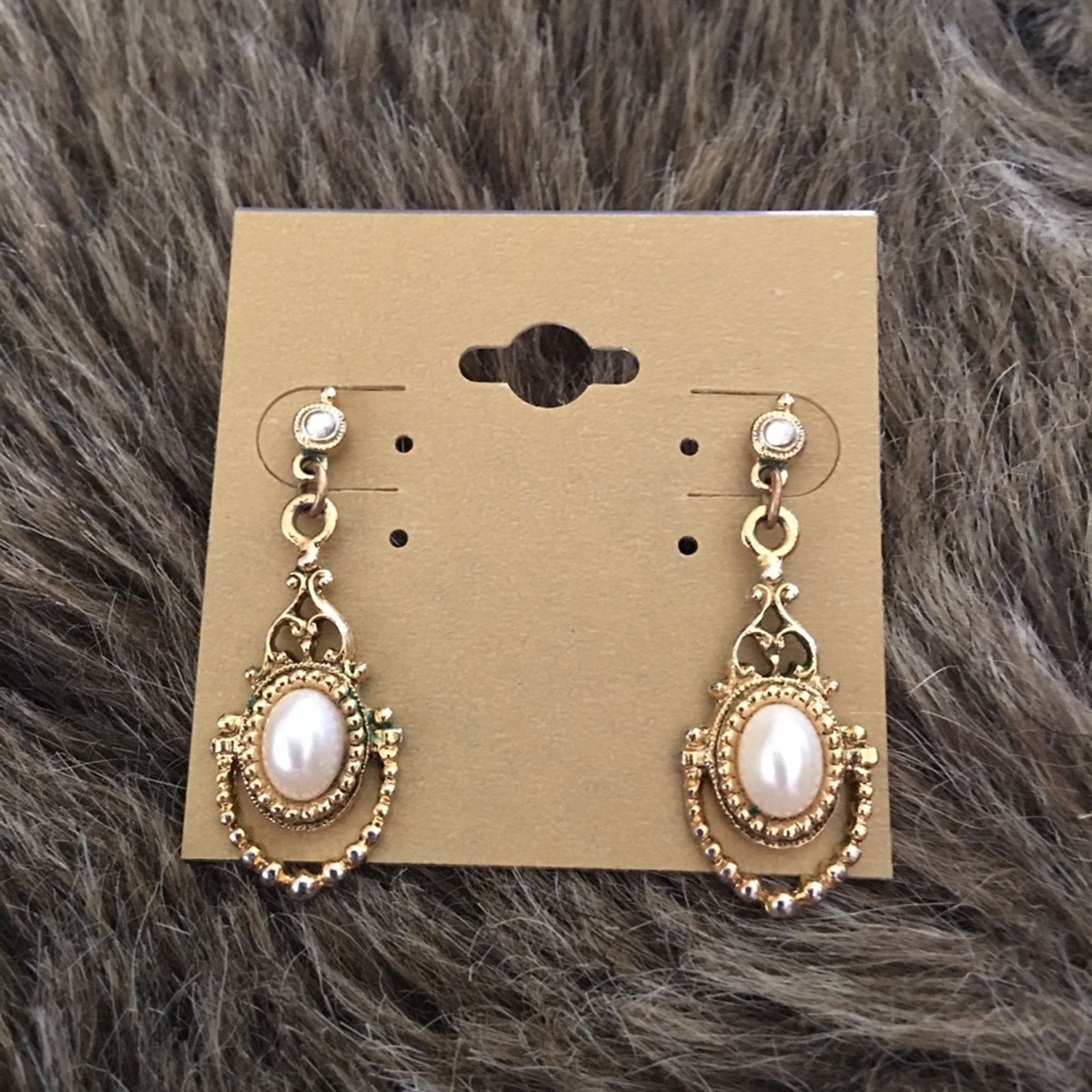Vintage Vintage elegant pearl drop pierced earrings Size ONE SIZE - 2 Thumbnail