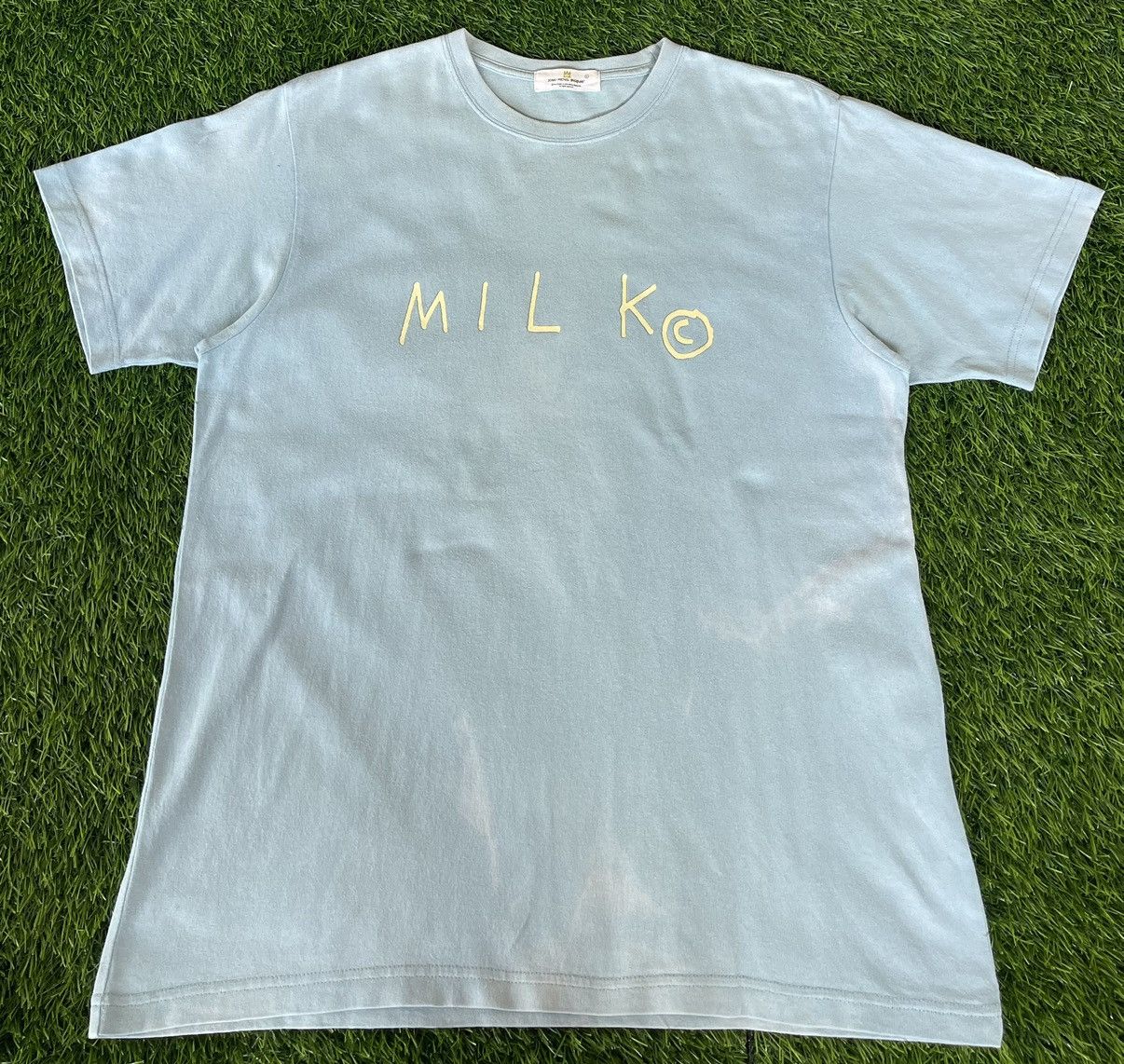 Jean-Michel Basquiat Vintage’y2k🔥JEAN MICHEL BASQUIAT🔥Milk Sun Faded Tshirt Size US L / EU 52-54 / 3 - 1 Thumbnail
