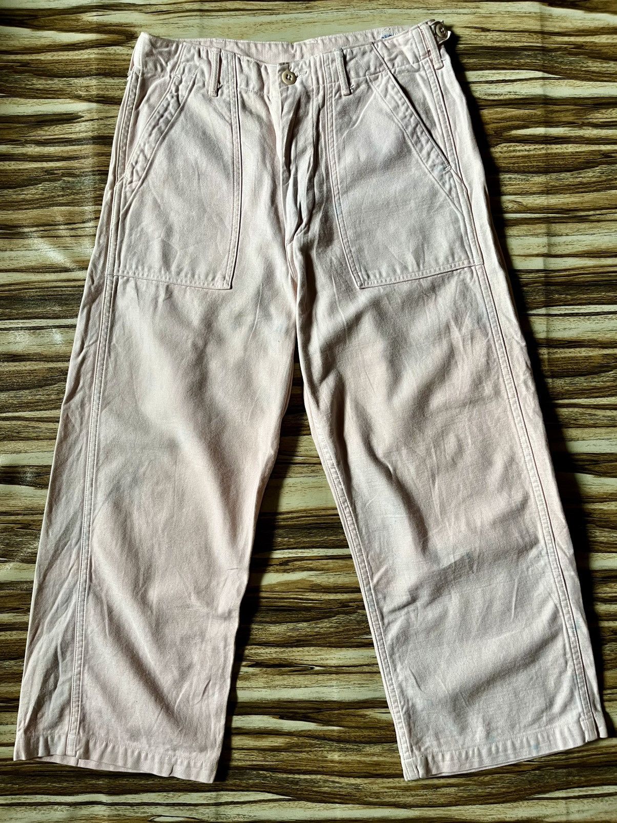 Japanese Brand Slim Fatigue Pant in Dusty Rose Size US 30 / EU 46 - 2 Thumbnail