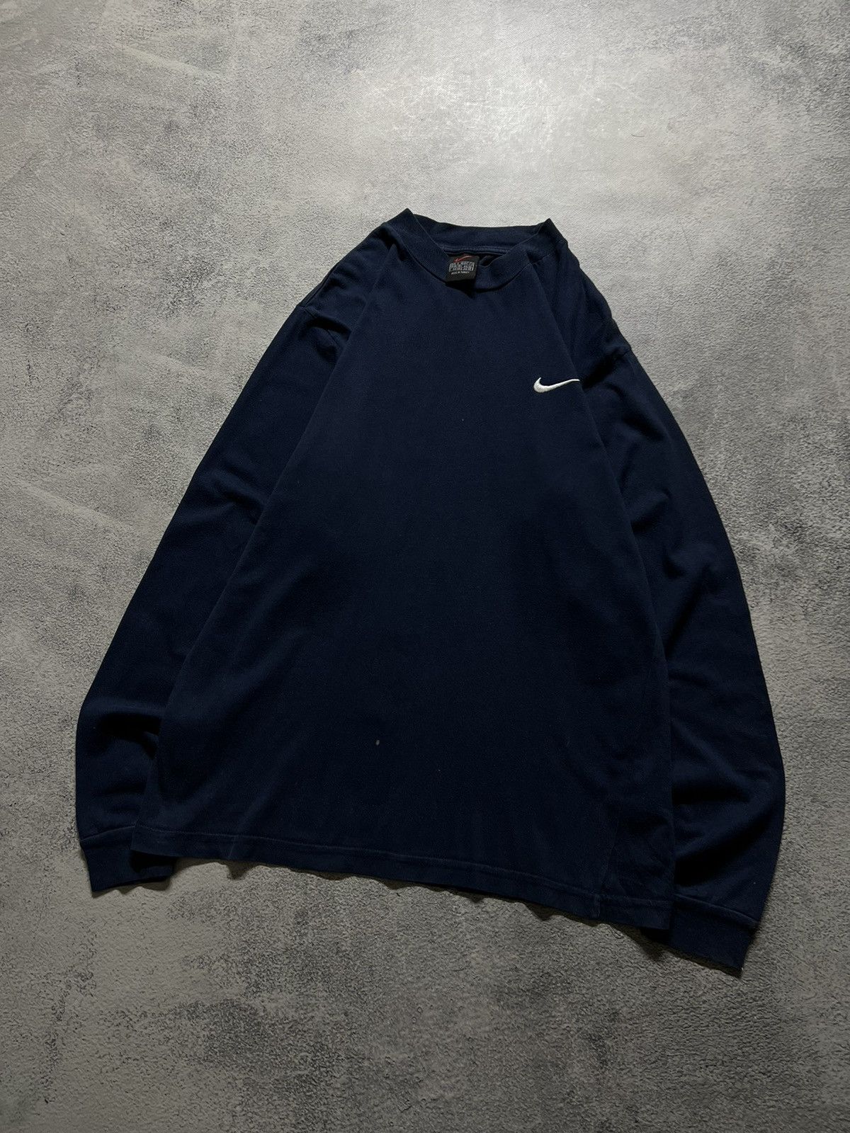 Nike × Vintage Vintage Y2k Nike 💙 Mini Swoosh Long Sleeve 90’s Size US S / EU 44-46 / 1 - 3 Thumbnail