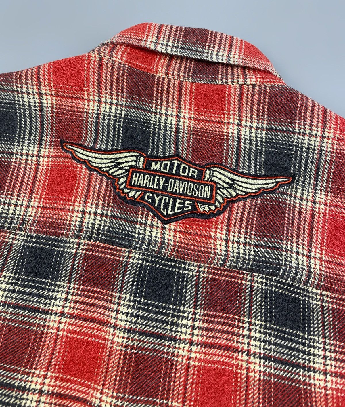 Vintage Vintage Harley-Davidson Motorcycle Checked Flannel Shirt L Size US L / EU 52-54 / 3 - 18 Thumbnail