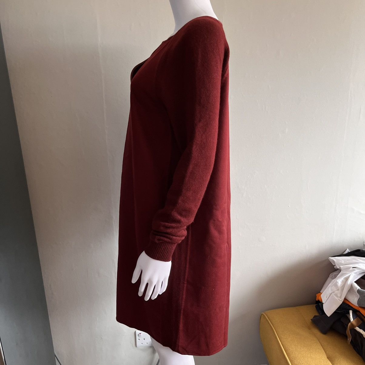 burgundy cord pinafore dress Bridgerton Cashmere Gentleman Jacket In Burgundy, Burgundy / L (52) main image 1